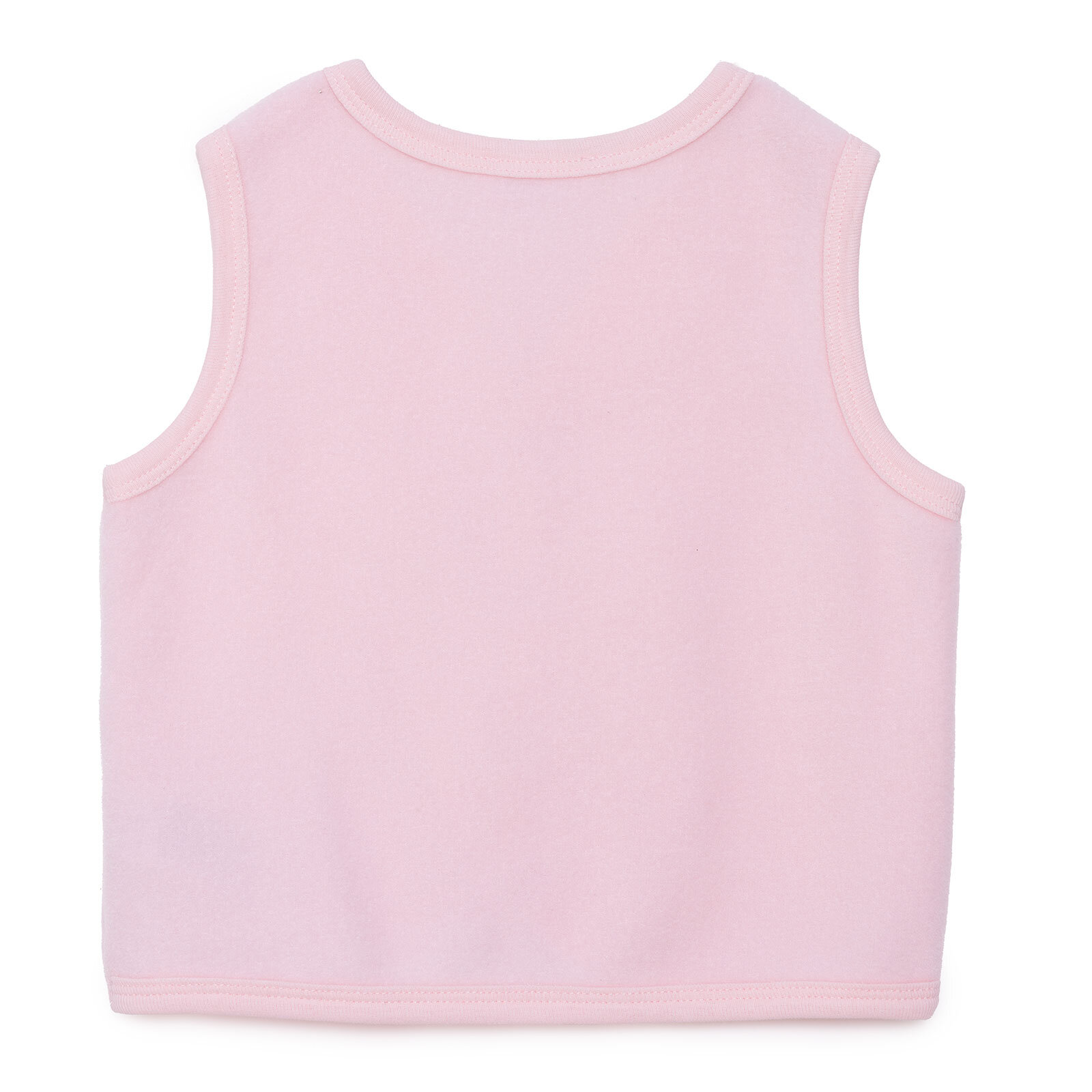 Kız Bebek Polar Yelek Çıtçıtlı V Yaka Atlet Kol