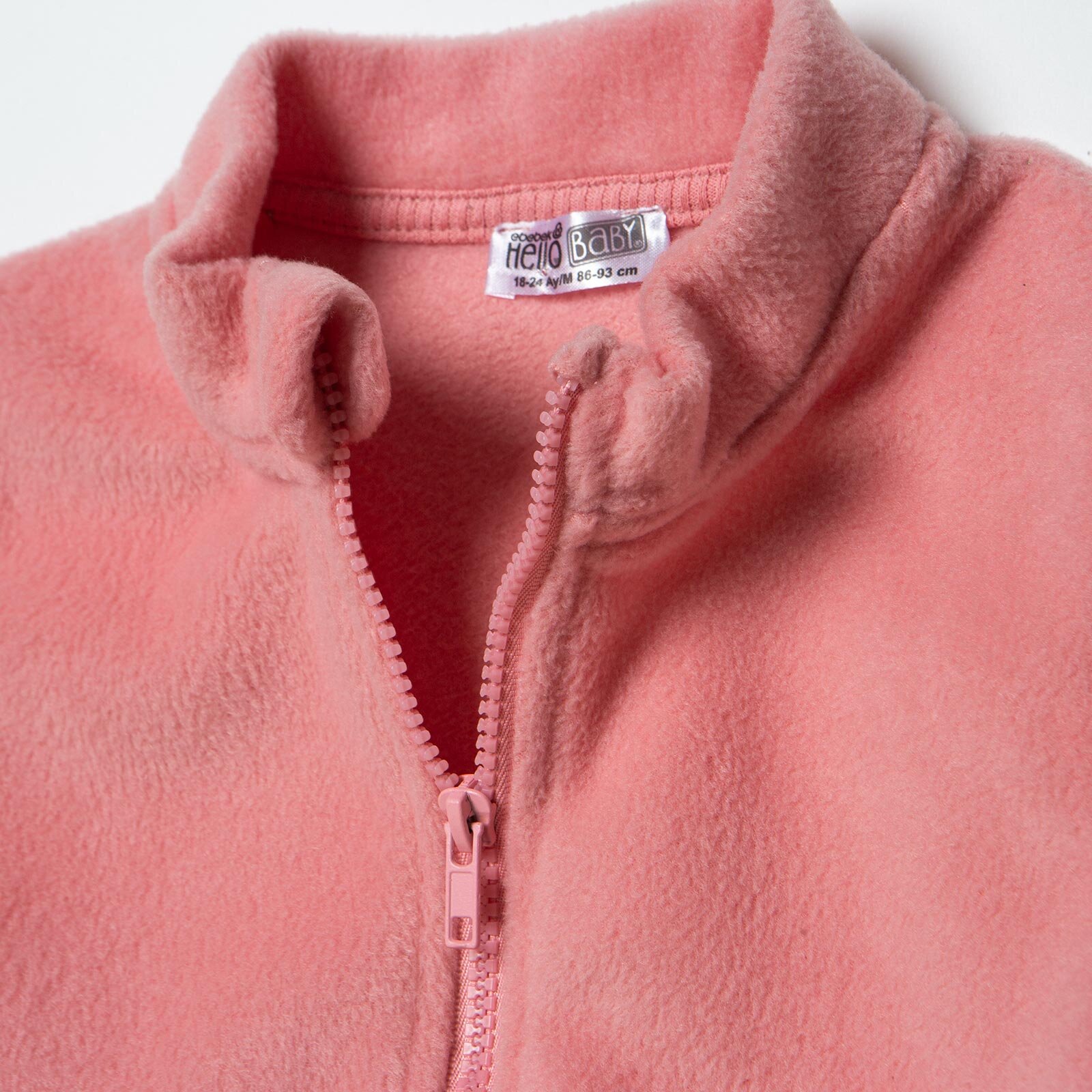 Kız Bebek Polar Yelek Fermuarlı Atlet