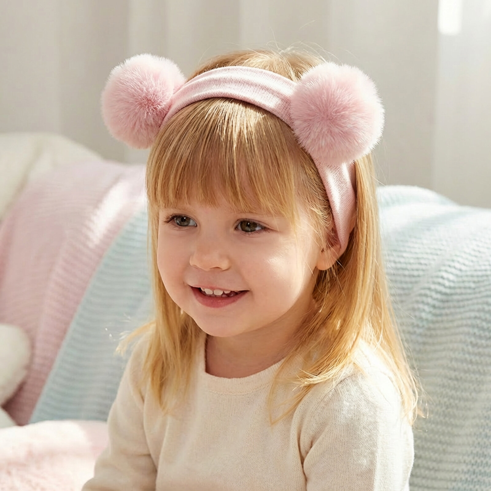 Kız Bebek Saç Bandı Tül