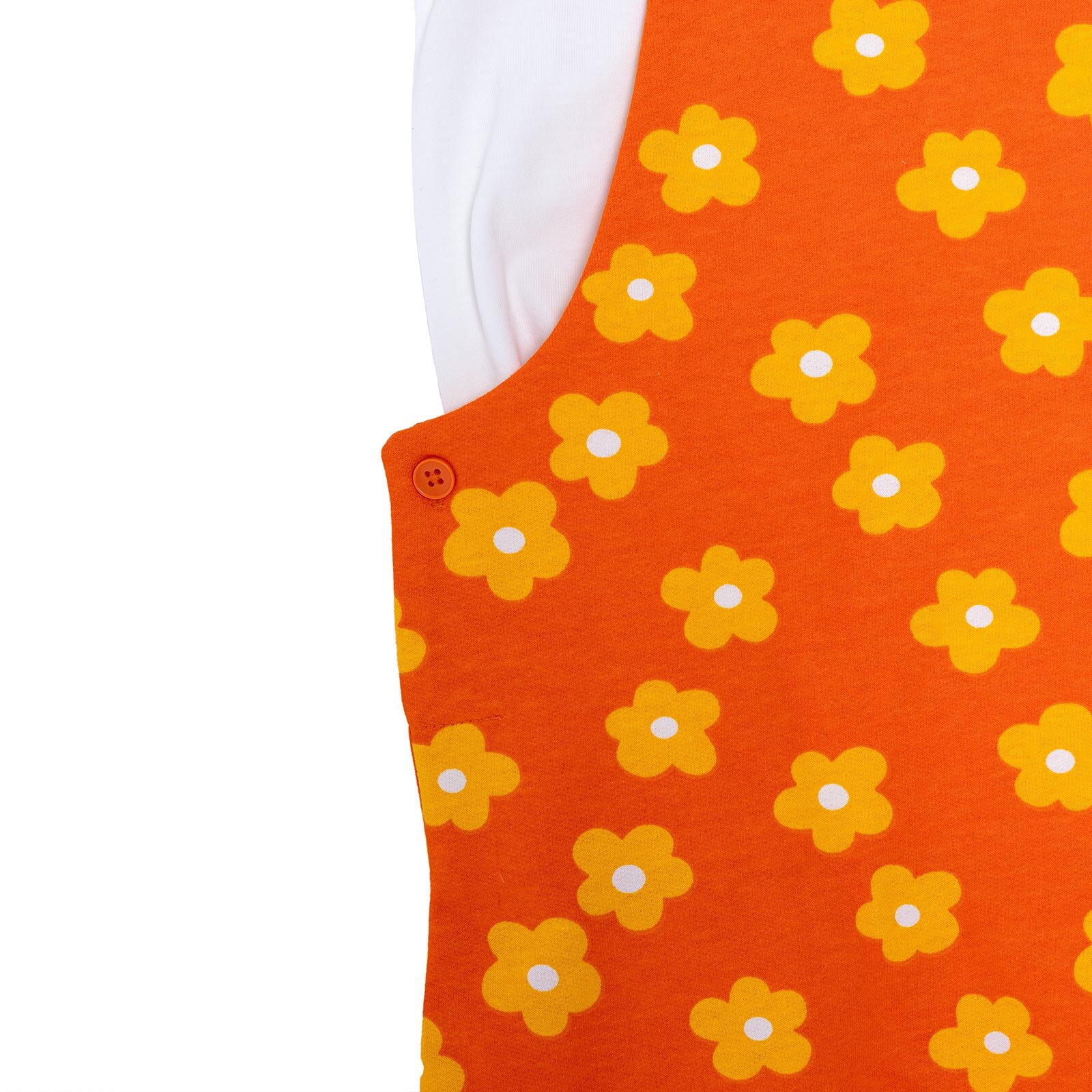 Kız Bebek Şort Salopet-Tshirt İki İplik Bisiklet Yaka Kısa Kol Reçme Paça