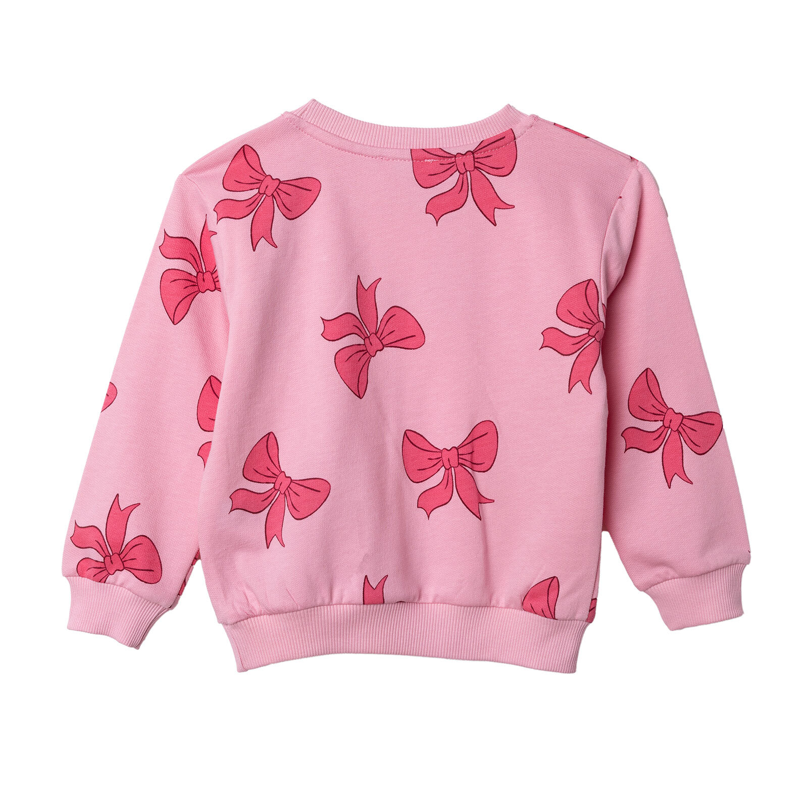 Kız Bebek Sweatshirt Bisiklet Yaka Uzun Kol