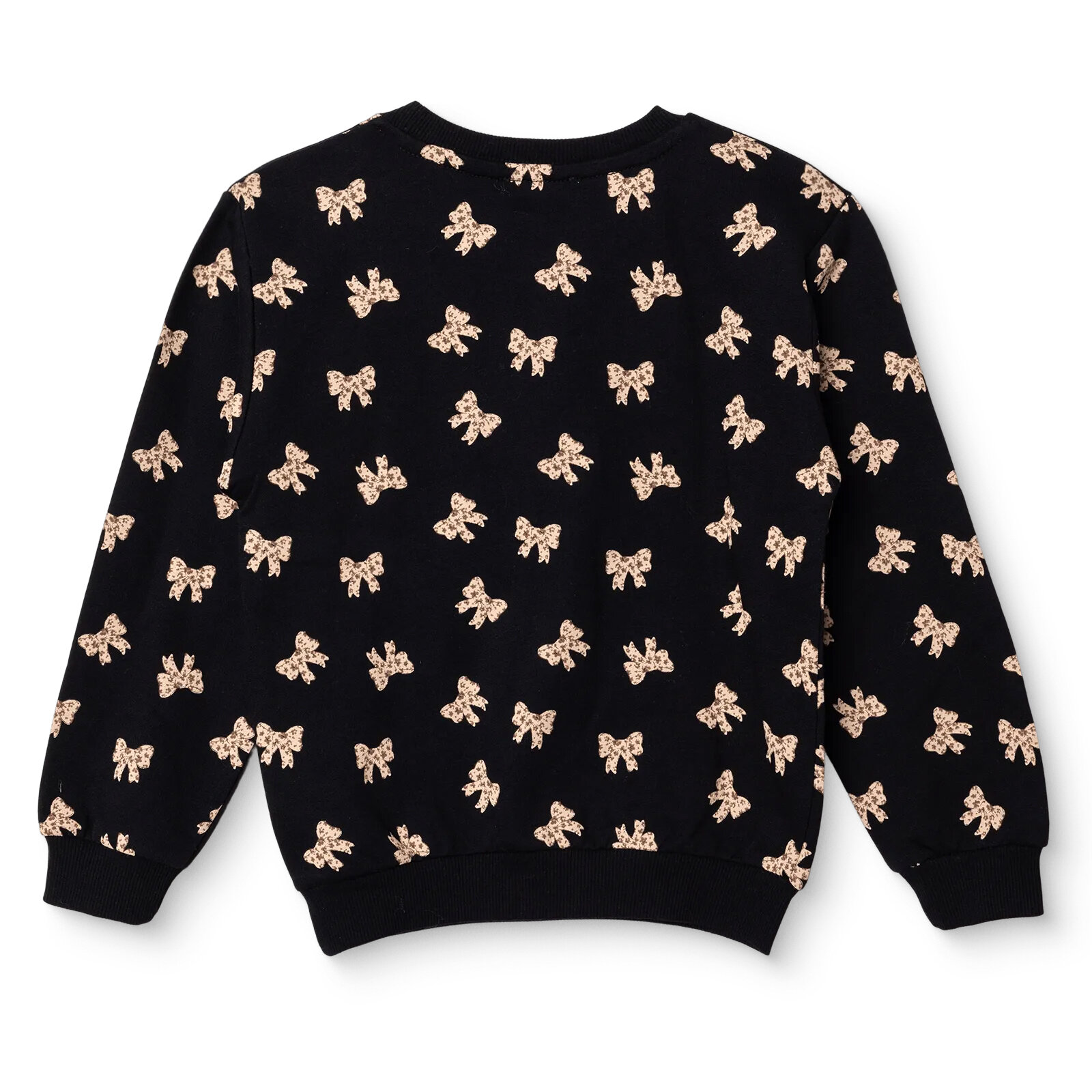 Kız Bebek Sweatshirt Bisiklet Yaka Uzun Kol