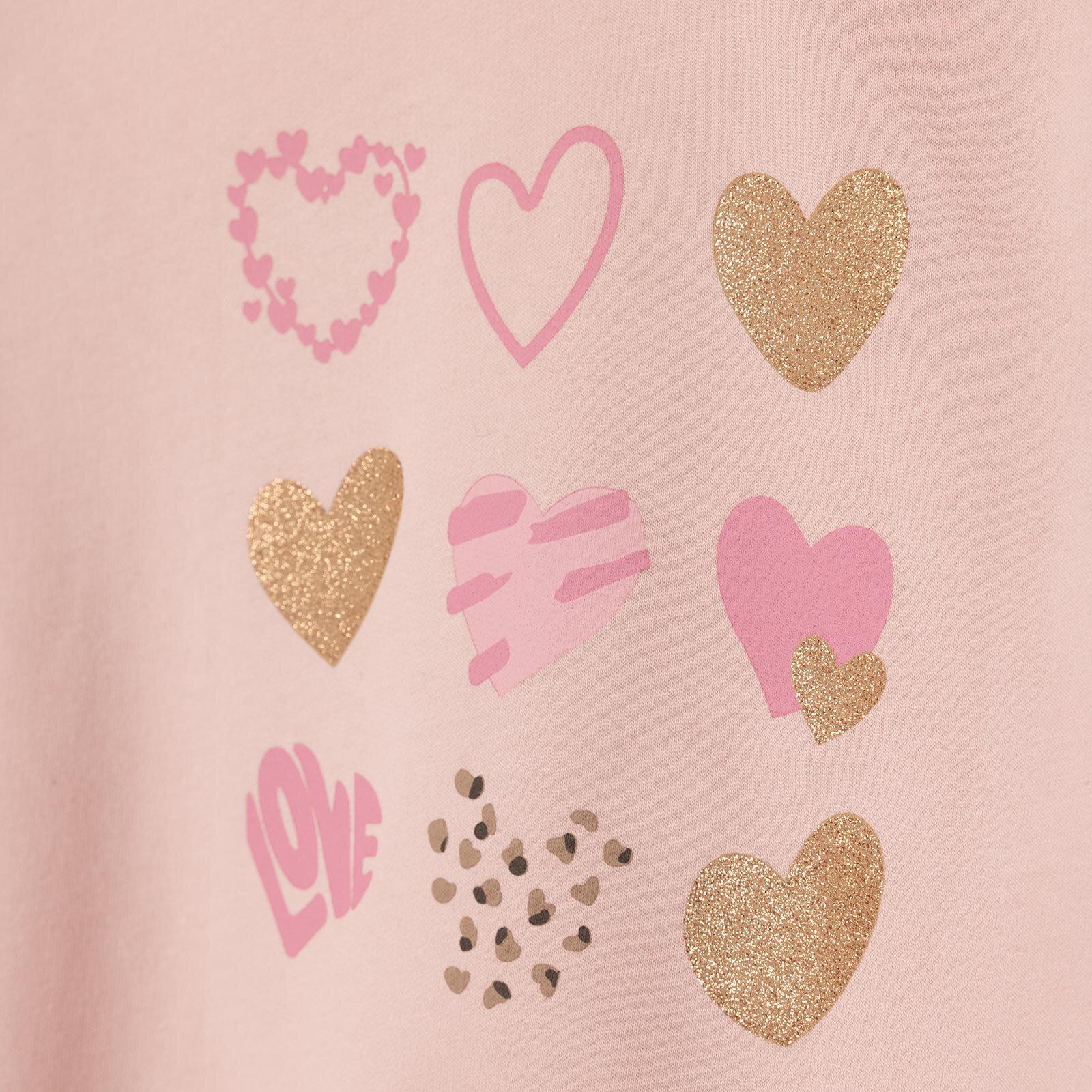 Kız Bebek Sweatshirt Bisiklet Yaka Uzun Kol