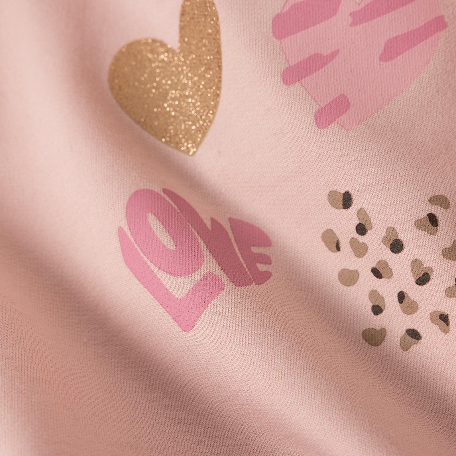 Kız Bebek Sweatshirt Bisiklet Yaka Uzun Kol