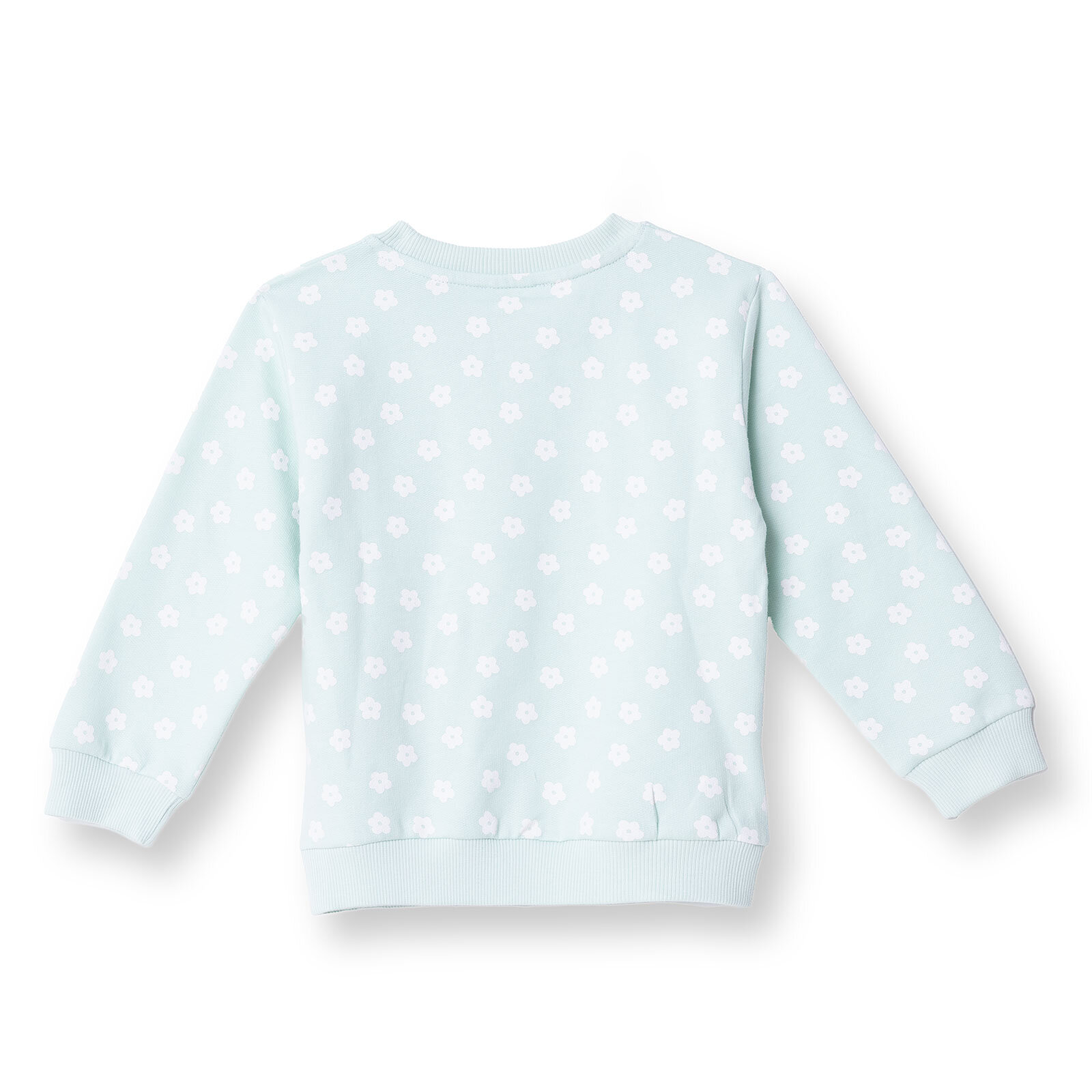 Kız Bebek Sweatshirt Şardonlu Bisiklet Yaka Uzun Kol