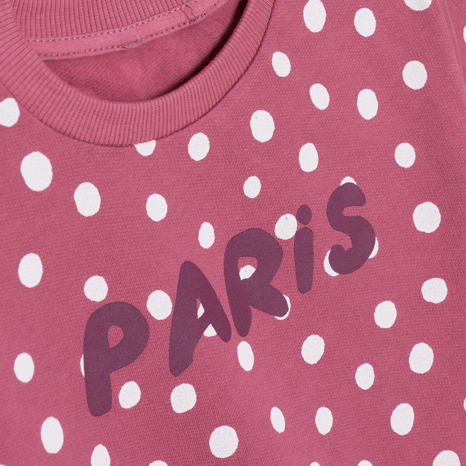 Kız Bebek Sweatshirt Şardonlu Bisiklet Yaka Uzun Kol