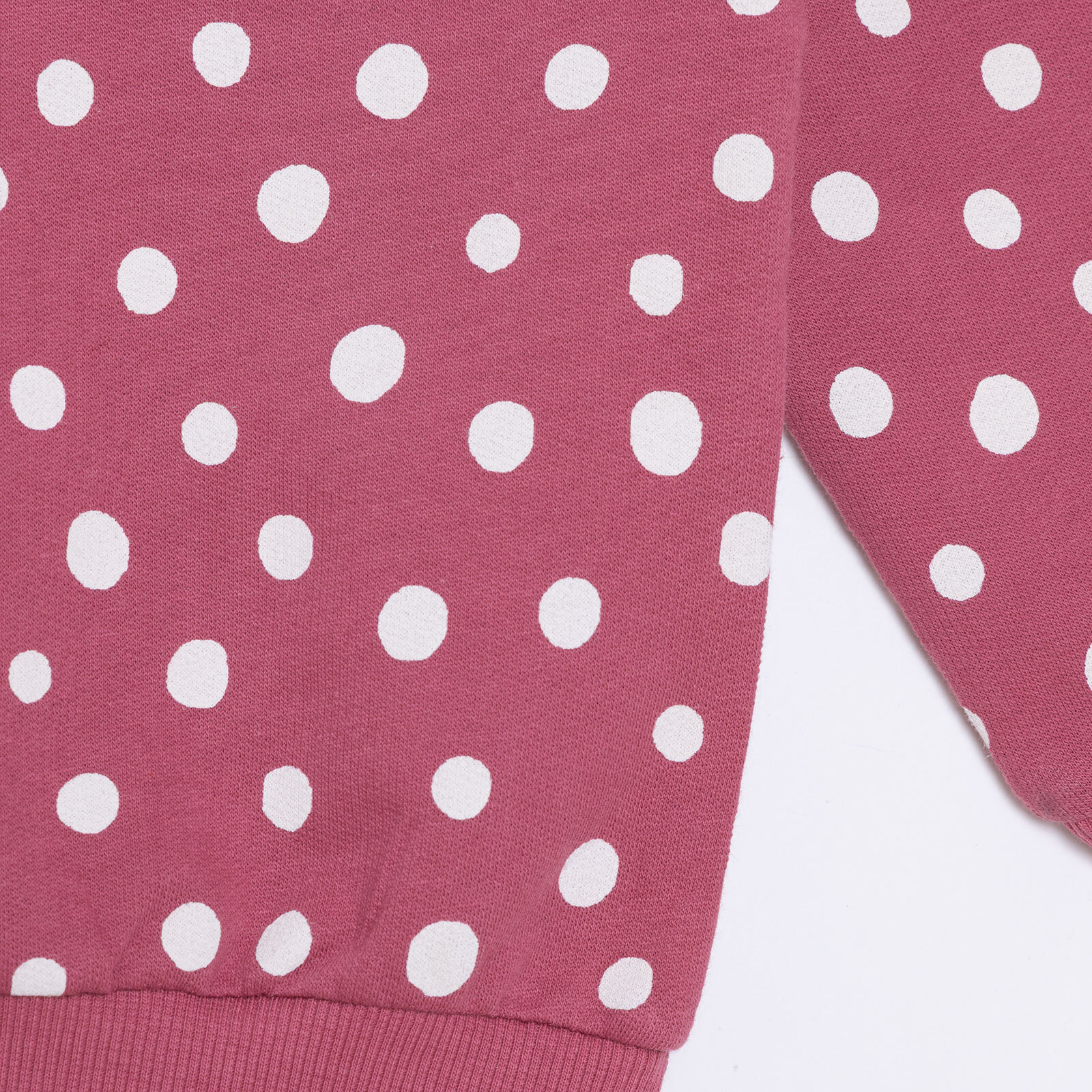 Kız Bebek Sweatshirt Şardonlu Bisiklet Yaka Uzun Kol