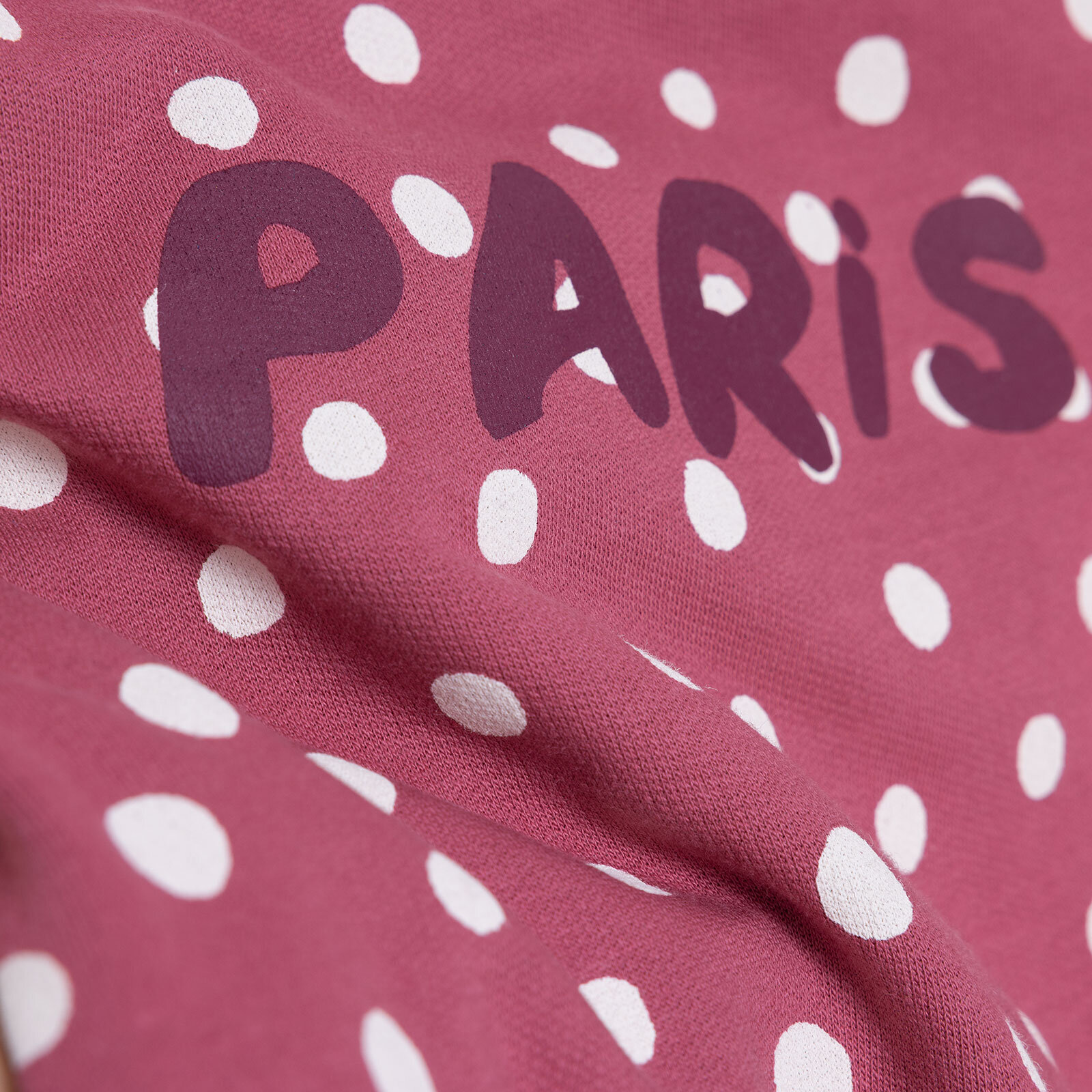 Kız Bebek Sweatshirt Şardonlu Bisiklet Yaka Uzun Kol