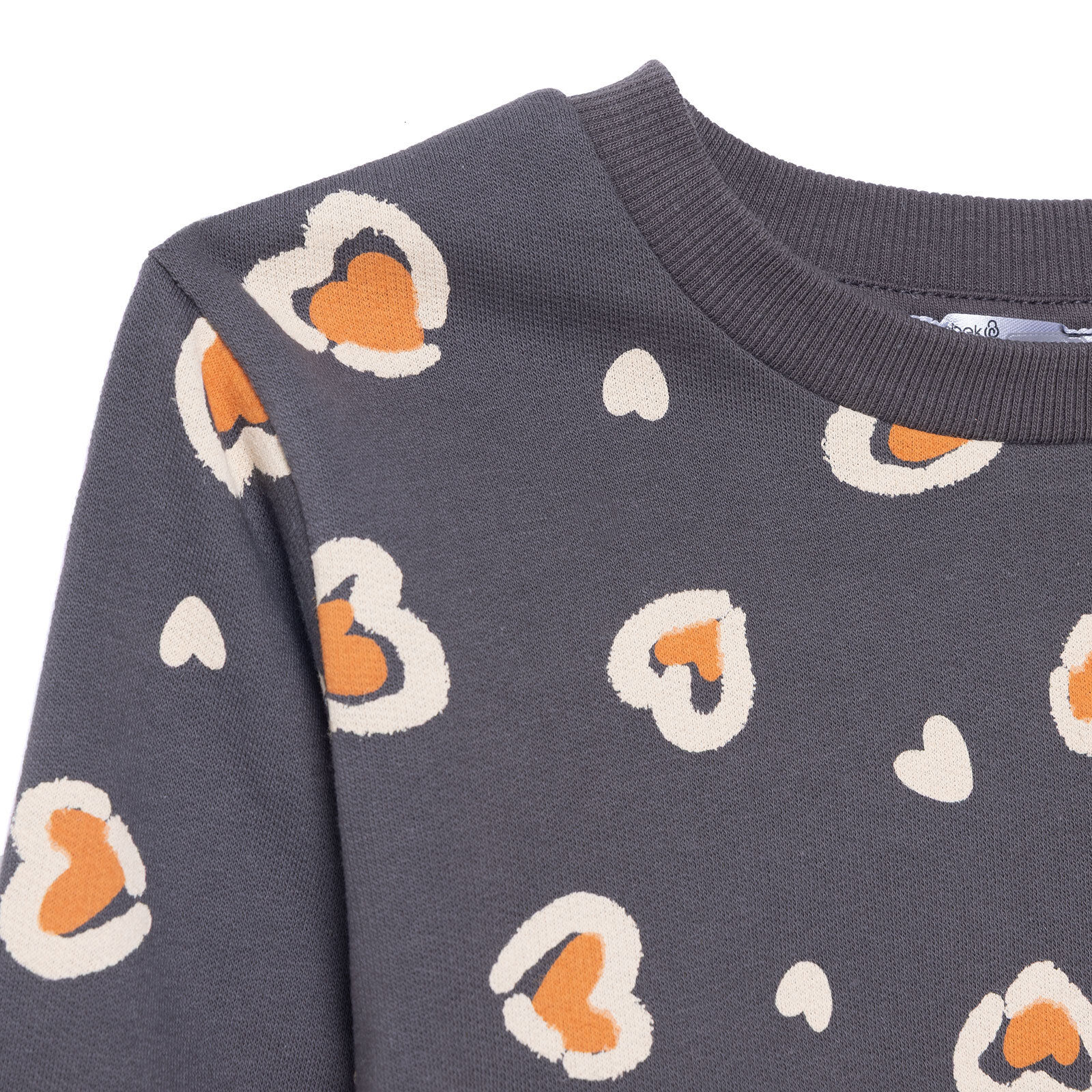 Kız Bebek Sweatshirt Şardonlu Bisiklet Yaka Uzun Kol Kız Bebek Sweatshirt Şardonlu Bisiklet Yaka Uzun Kol