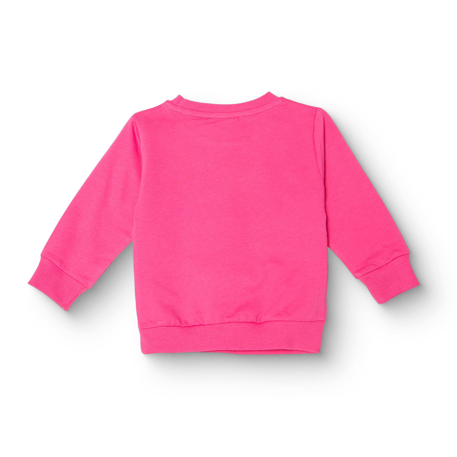 Kız Bebek Sweatshirt Şardonlu İki İplik Bisiklet Yaka Uzun Kol