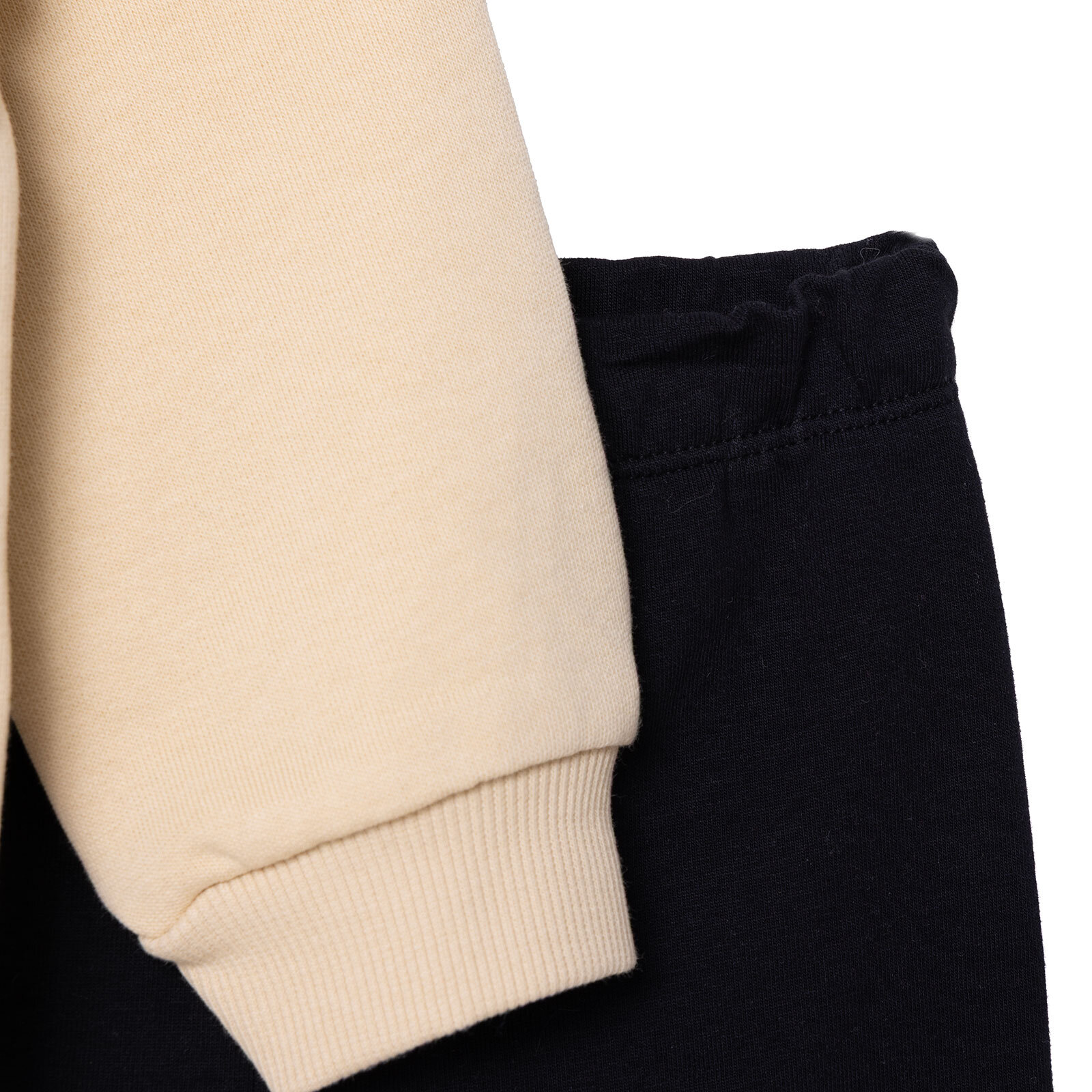 Kız Bebek Sweatshirt - Tayt Bisiklet Yaka Uzun Kol Reçme