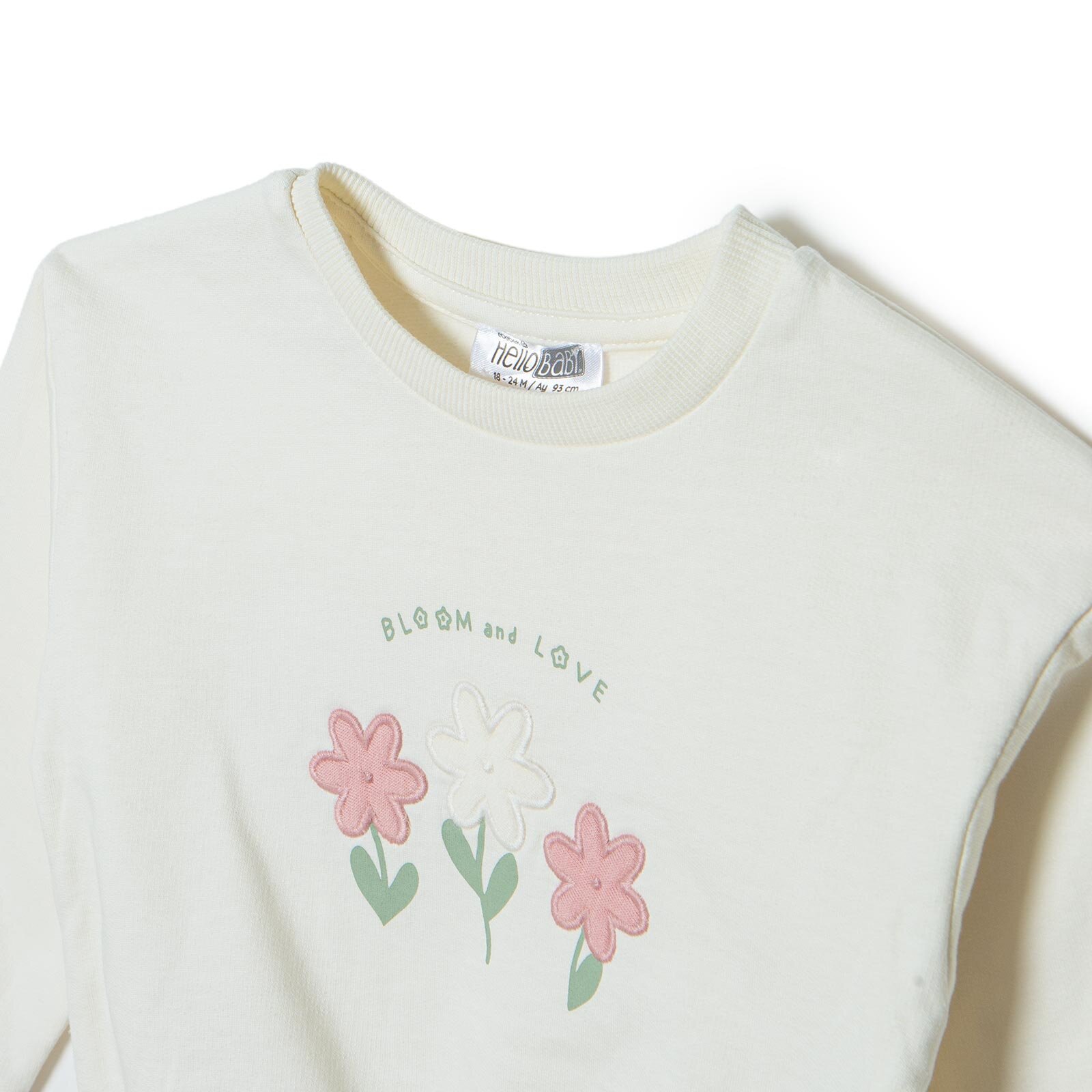 Kız Bebek Sweatshirt - Tayt Forest Flower Uzun Kol Reçme Paça Kız Bebek Sweatshirt - Tayt Forest Flower Uzun Kol Reçme Paça