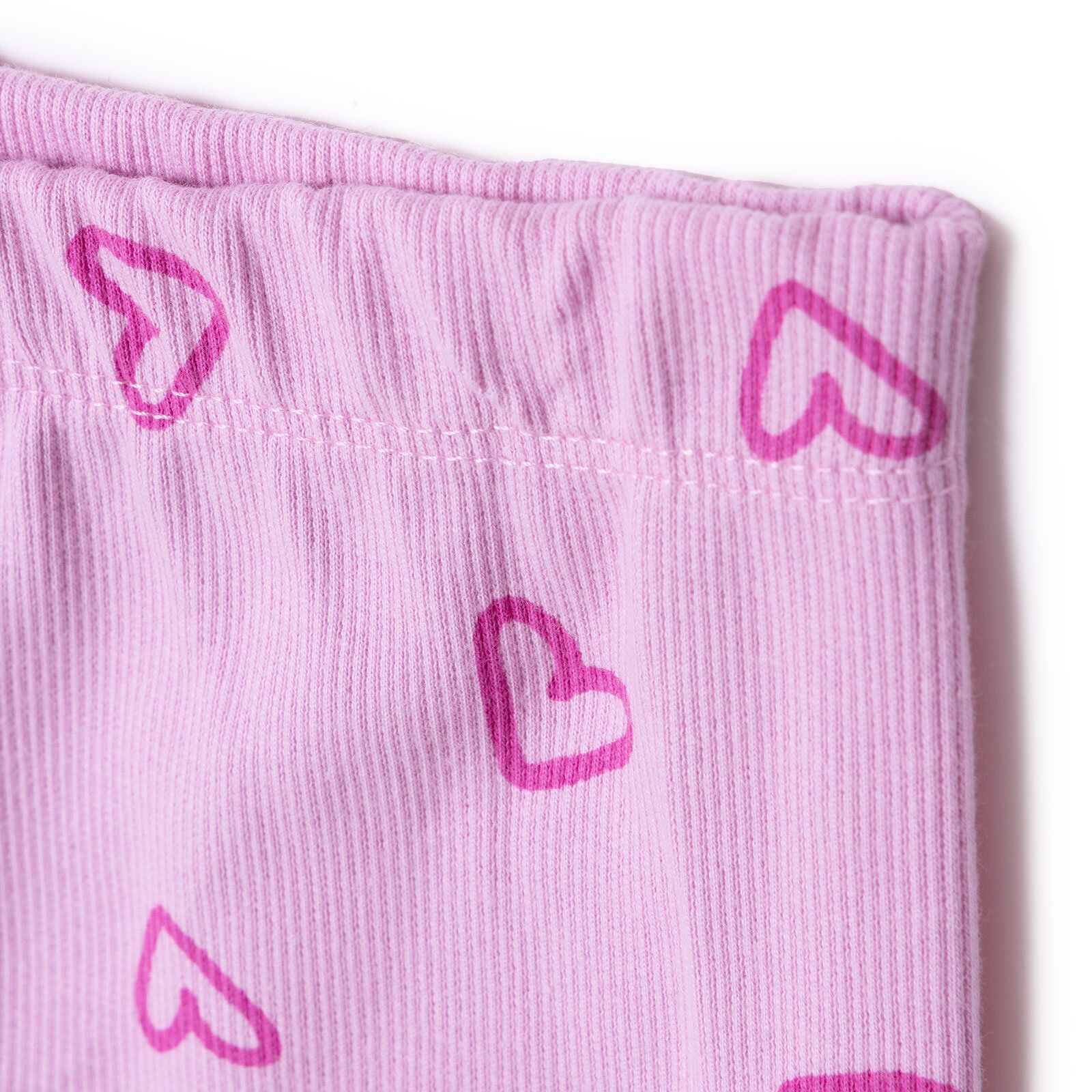 Kız Bebek Sweatshirt - Tayt İki İplik Bisiklet Yaka Uzun Kol Reçme Paça