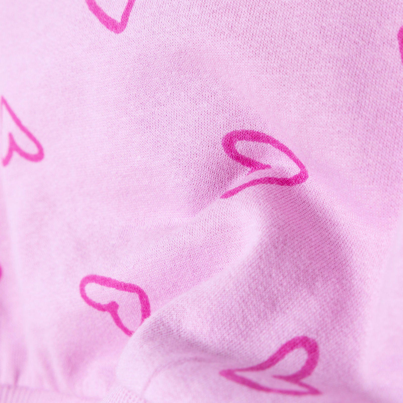 Kız Bebek Sweatshirt - Tayt İki İplik Bisiklet Yaka Uzun Kol Reçme Paça