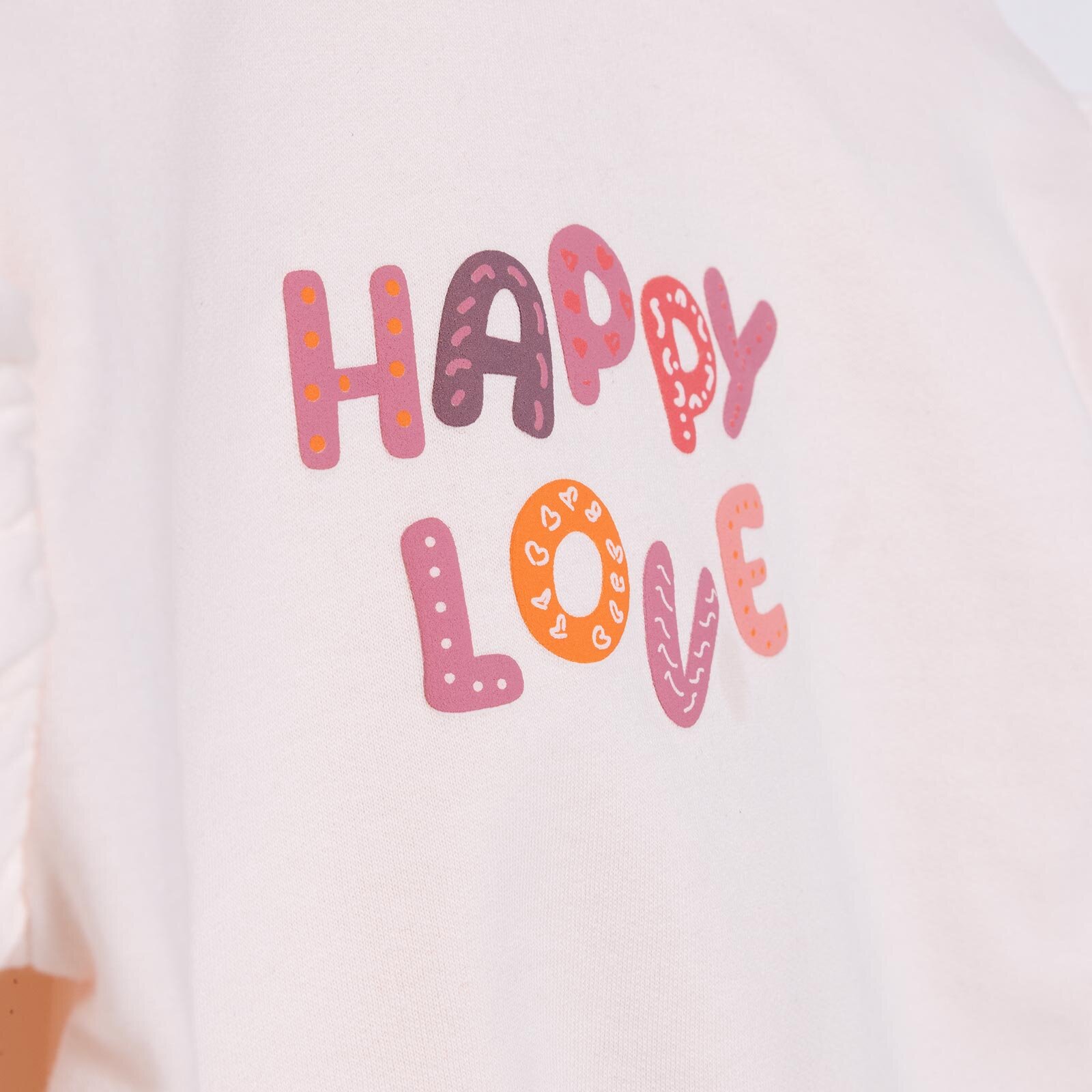 Kız Bebek Sweatshirt - Tayt Motto Girl Bisiklet Yaka Uzun Kol Reçme Paça