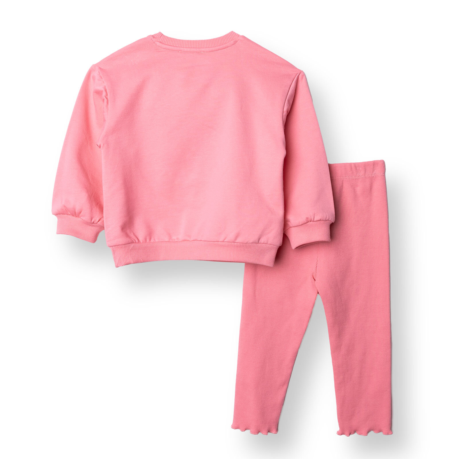 Kız Bebek Sweatshirt - Tayt Motto Girl Bisiklet Yaka Uzun Kol Reçme