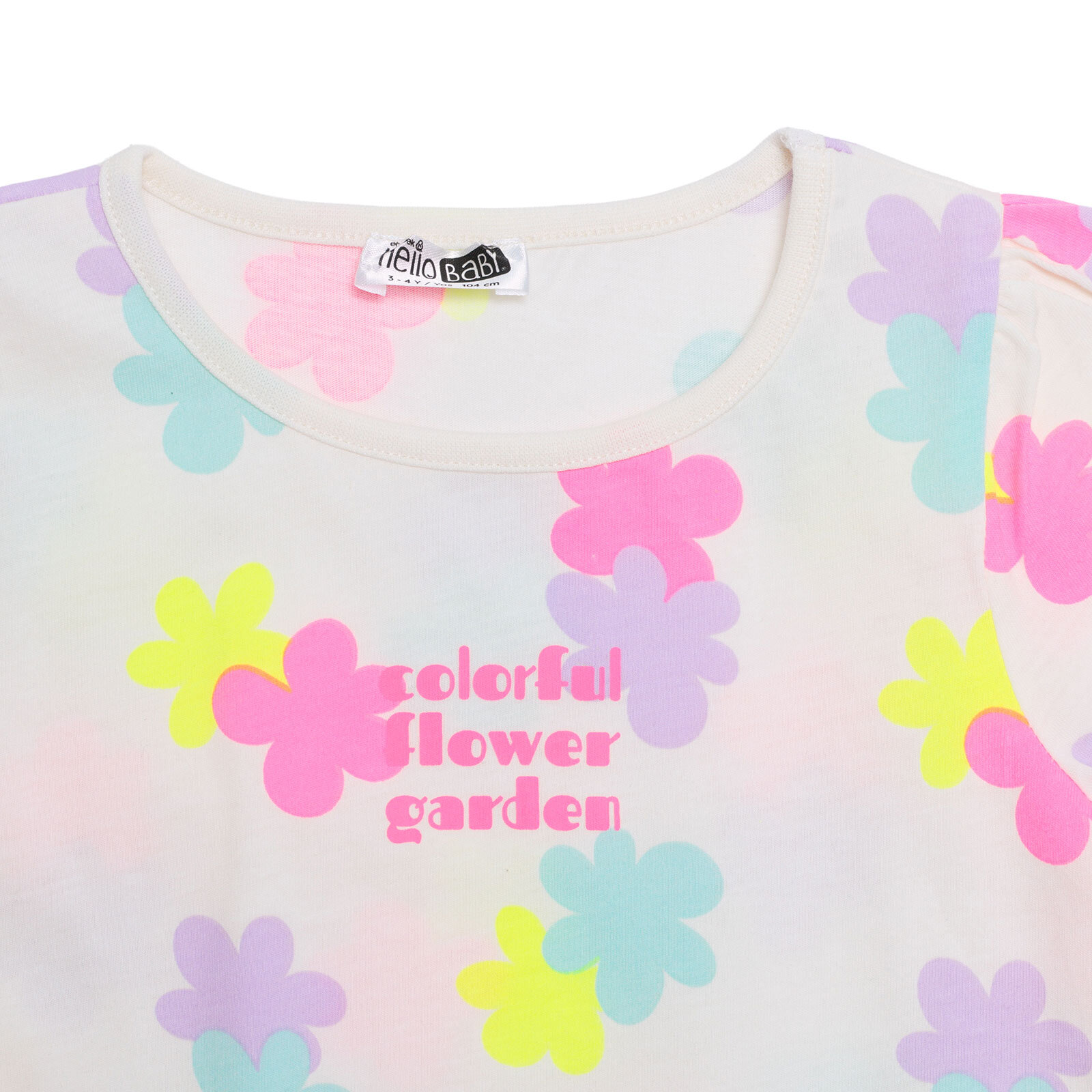 Kız Bebek Tshirt Bisiklet Yaka Kısa Kol Kız Bebek Tshirt Bisiklet Yaka Kısa Kol