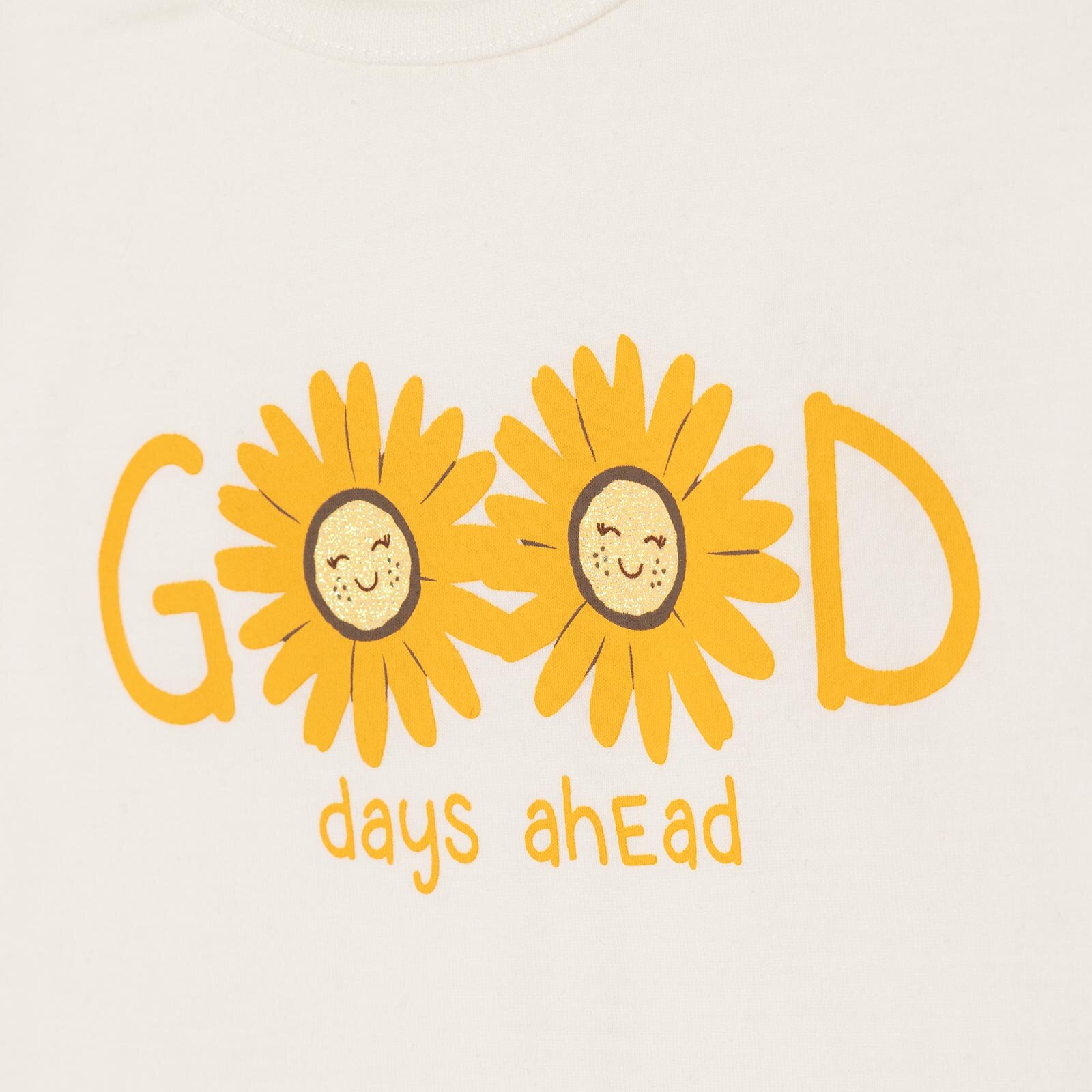 Kız Bebek Tshirt-Şort Bisiklet Yaka Kısa Kol Reçme Paça