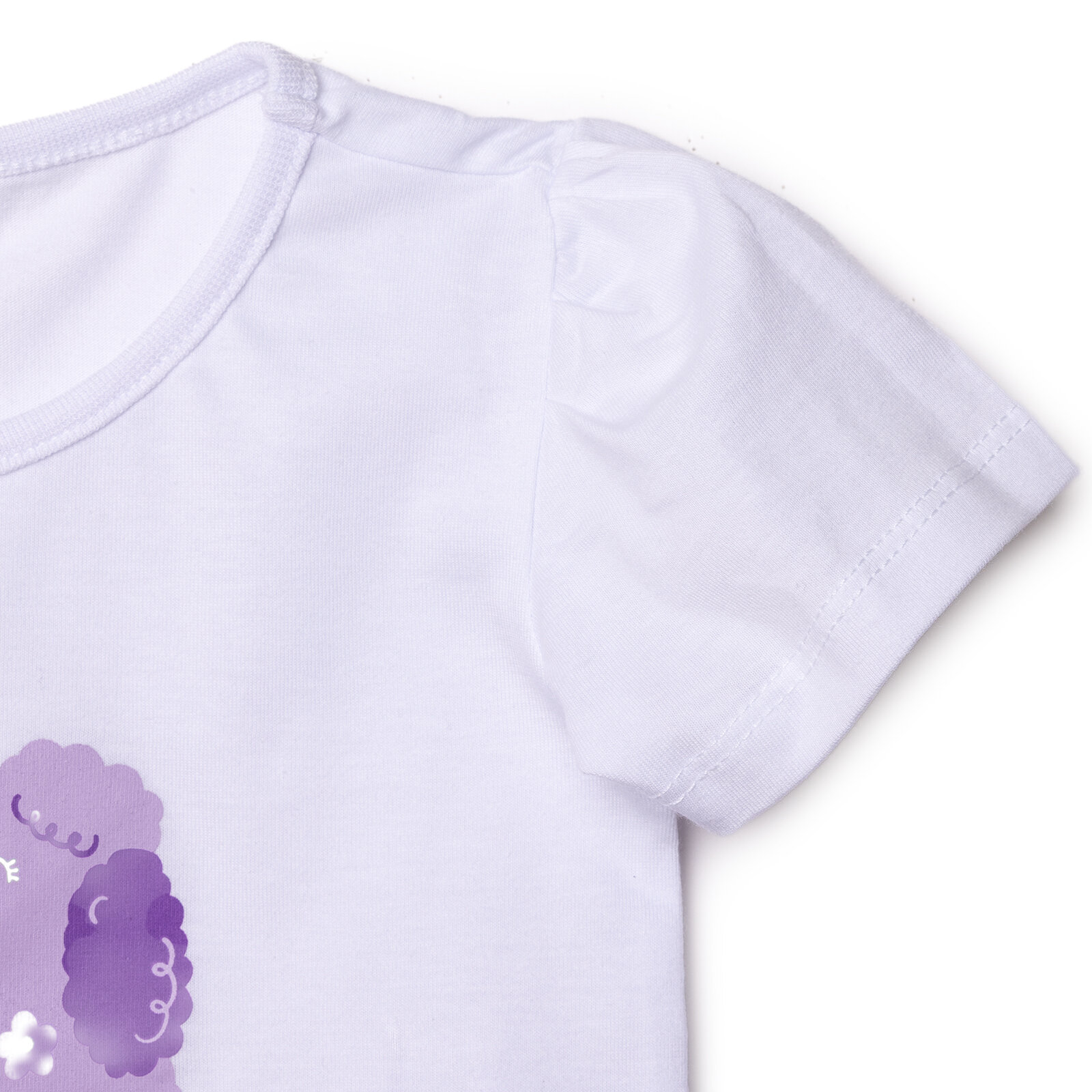 Kız Bebek Tshirt-Şort Süprem Bisiklet Yaka Kısa Kol Reçme Paça