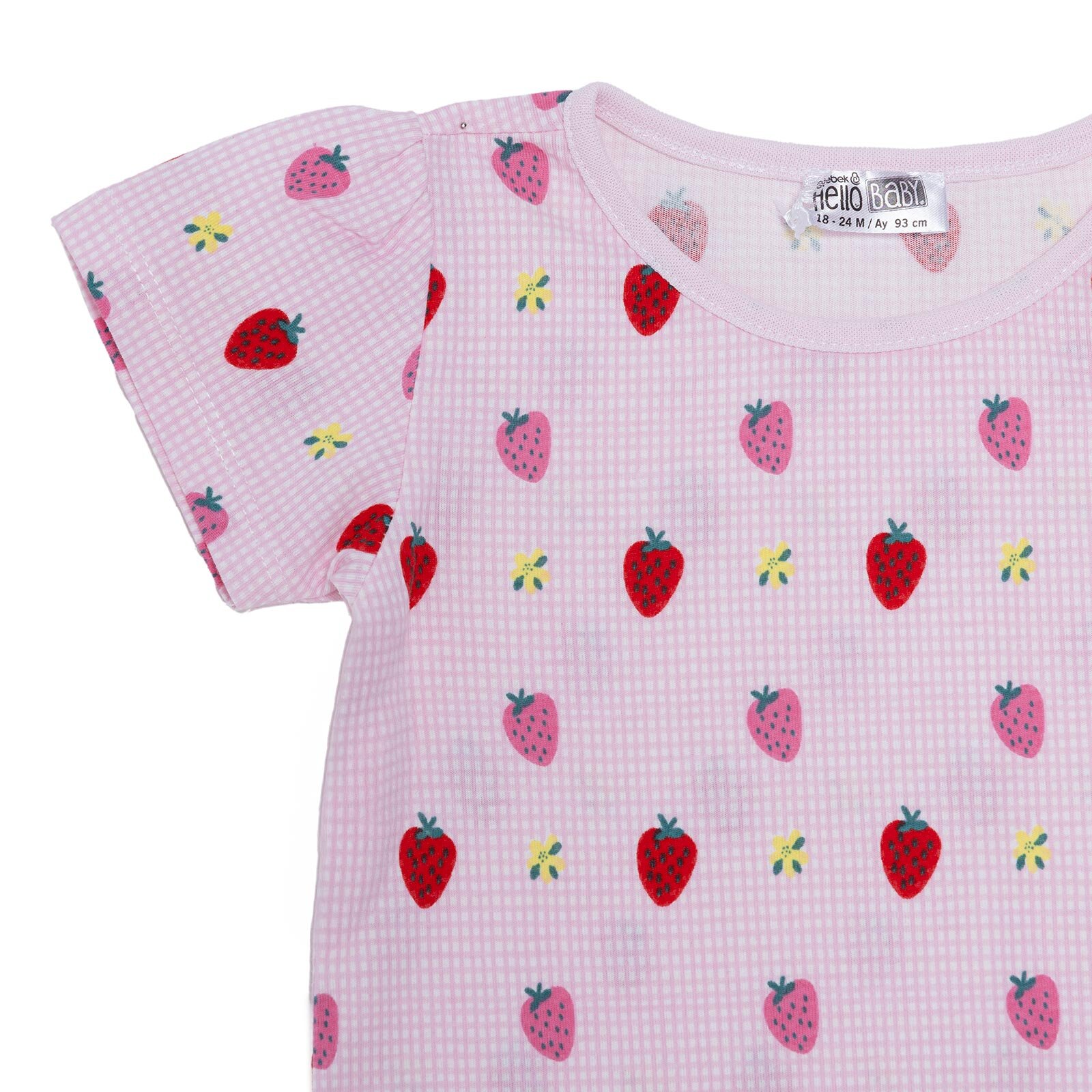 Kız Bebek Tshirt-Şort Süprem Bisiklet Yaka Kısa Kol Reçme Paça Kız Bebek Tshirt-Şort Süprem Bisiklet Yaka Kısa Kol Reçme Paça