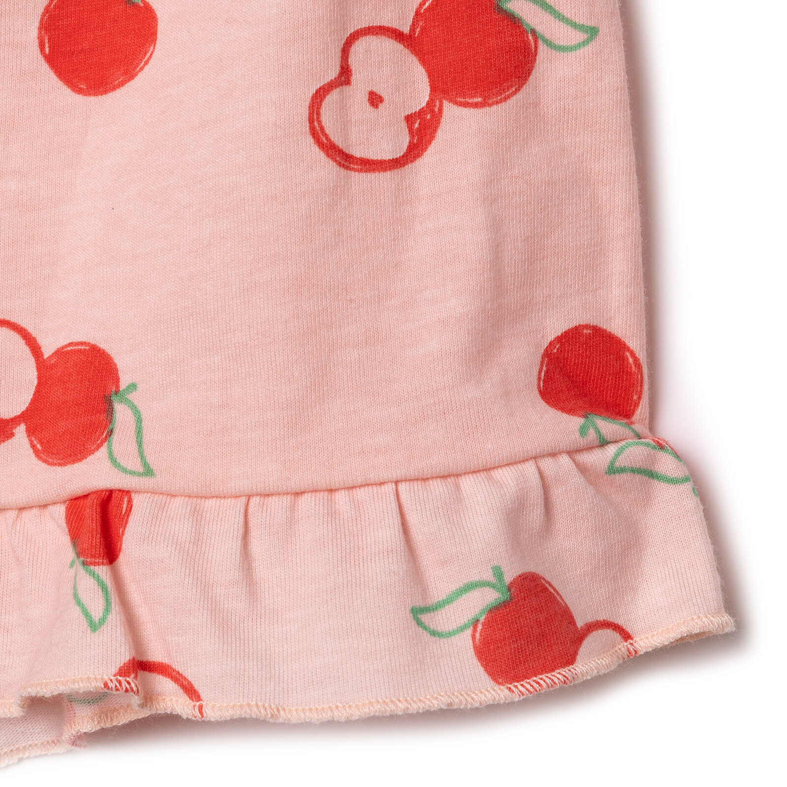 Kız Bebek Tshirt-Şort Süprem Bisiklet Yaka Kısa Kol Reçme Paça