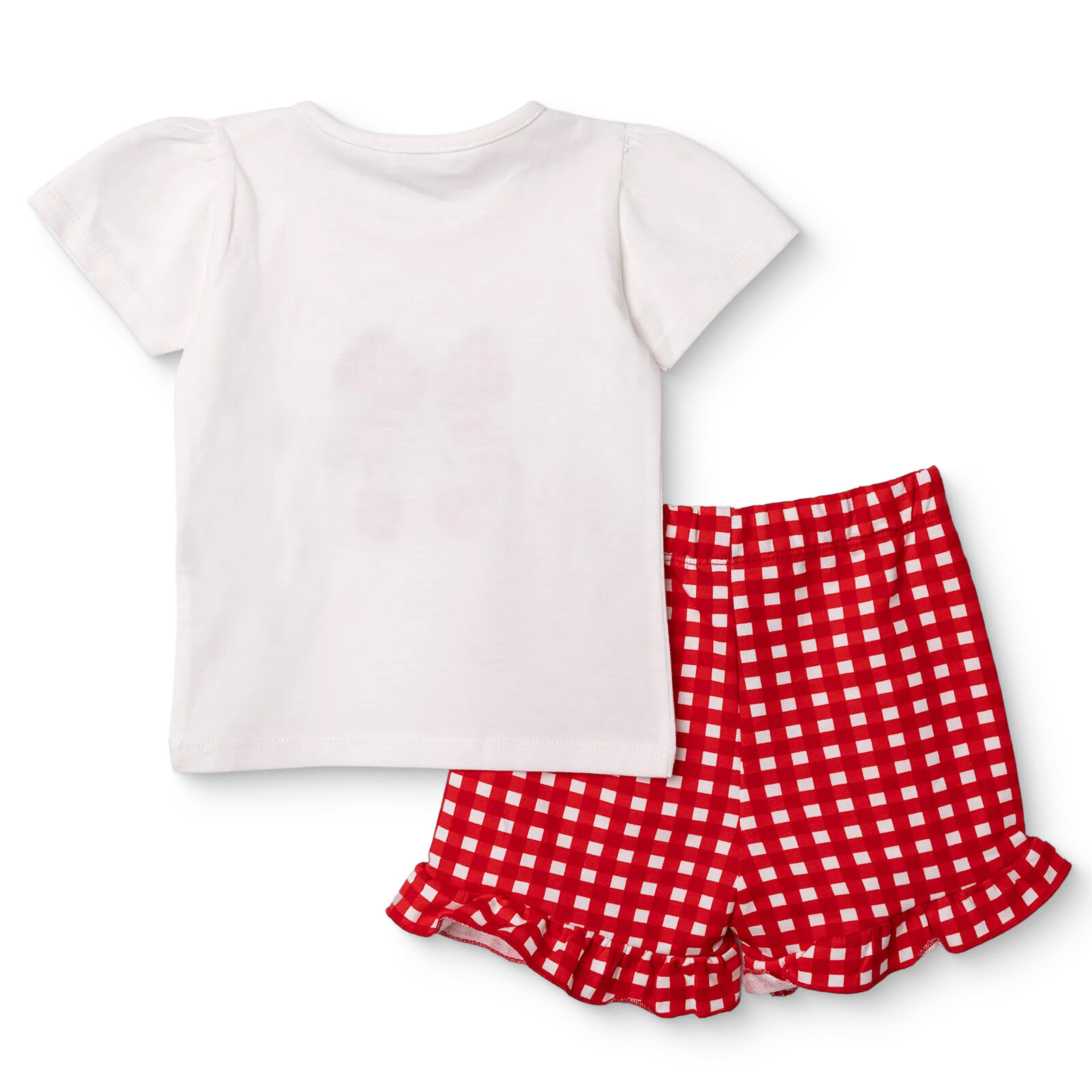 Kız Bebek Tshirt-Şort Süprem Bisiklet Yaka Kısa Kol Reçme