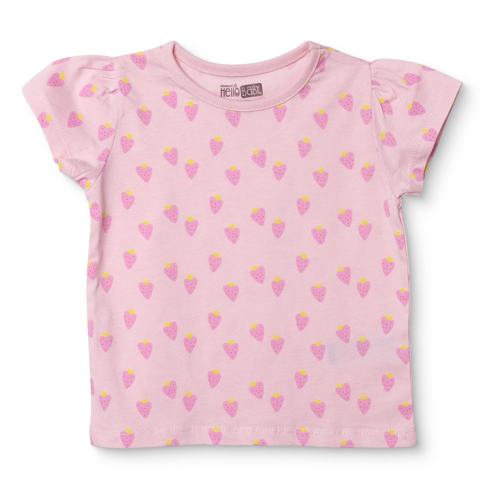 Kız Bebek Tshirt Süprem Bisiklet Yaka Kısa Kol Kız Bebek Tshirt Süprem Bisiklet Yaka Kısa Kol