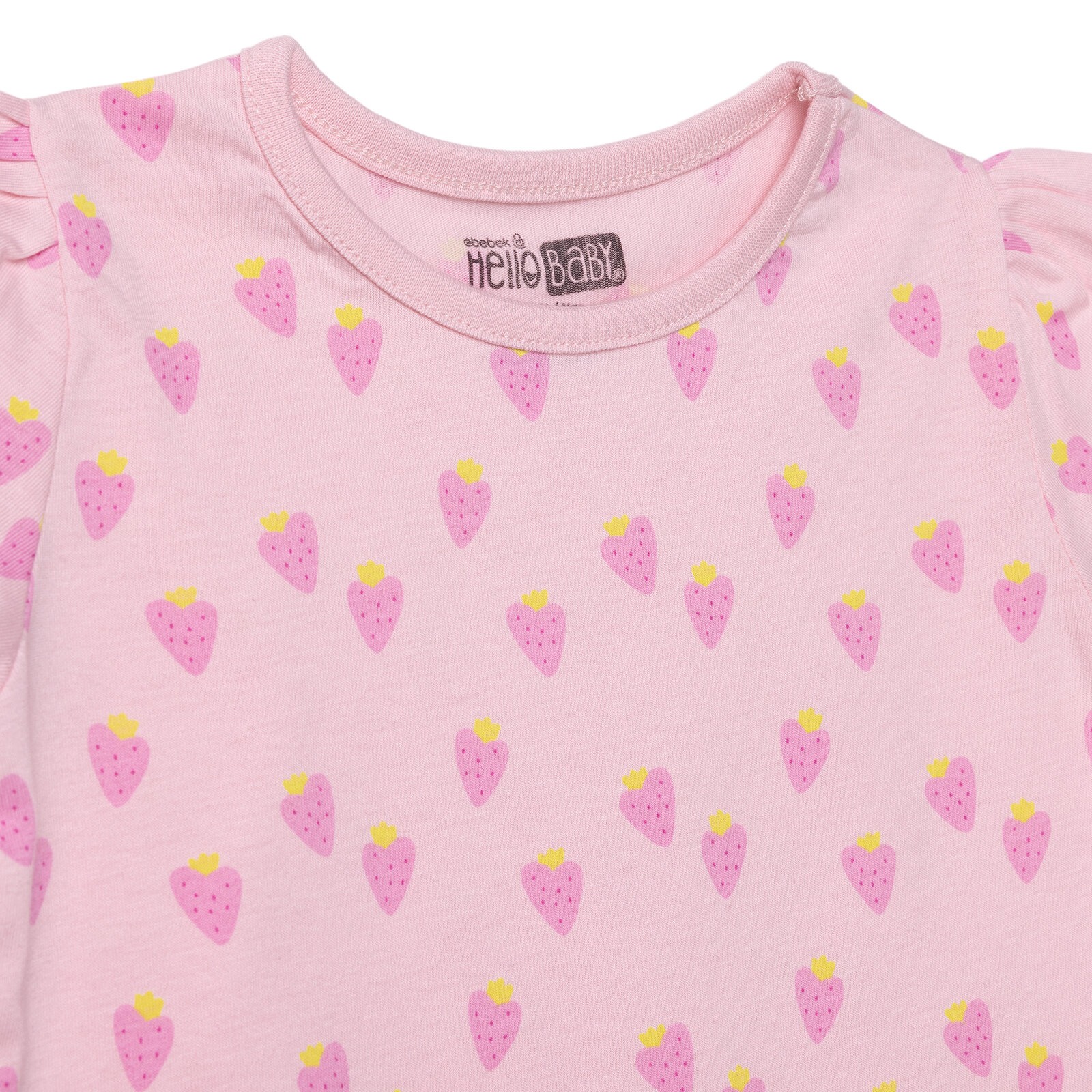 Kız Bebek Tshirt Süprem Bisiklet Yaka Kısa Kol Kız Bebek Tshirt Süprem Bisiklet Yaka Kısa Kol