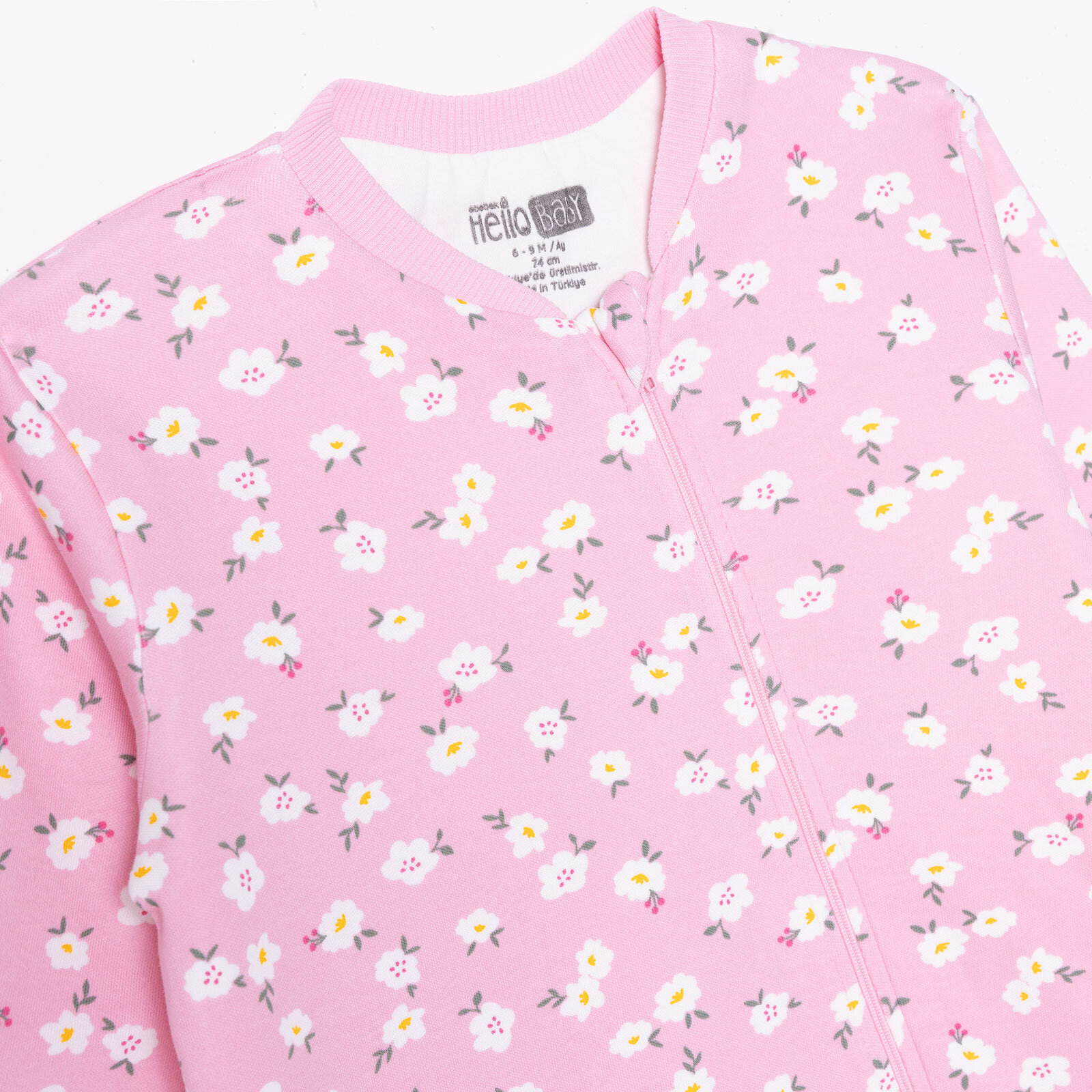 Kız Bebek Uyku Tulumu 1 Tog Fermuarlı Bisiklet Yaka Uzun Kol Kız Bebek Uyku Tulumu 1 Tog Fermuarlı Bisiklet Yaka Uzun Kol