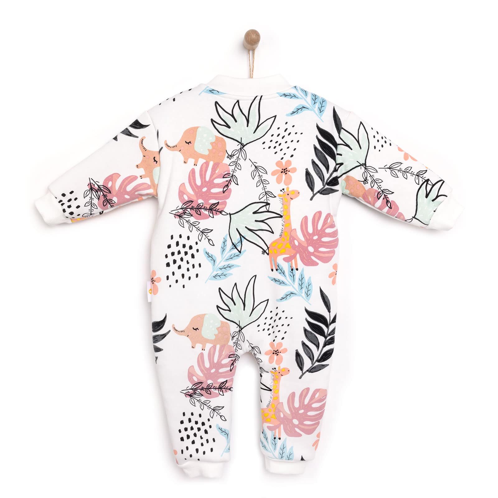 Kız Bebek Uyku Tulum İnterlok Fermuarlı 2,5 Tog Bisiklet Yaka Uzun Kol Ekru Kız Bebek Uyku Tulum İnterlok Fermuarlı 2,5 Tog Bisiklet Yaka Uzun Kol Ekru