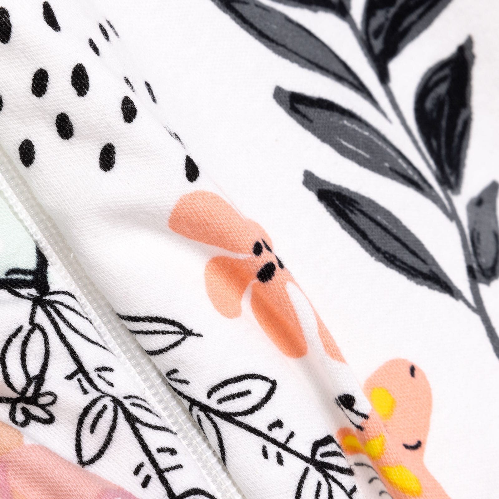 Kız Bebek Uyku Tulum İnterlok Fermuarlı 2,5 Tog Bisiklet Yaka Uzun Kol Ekru Kız Bebek Uyku Tulum İnterlok Fermuarlı 2,5 Tog Bisiklet Yaka Uzun Kol Ekru