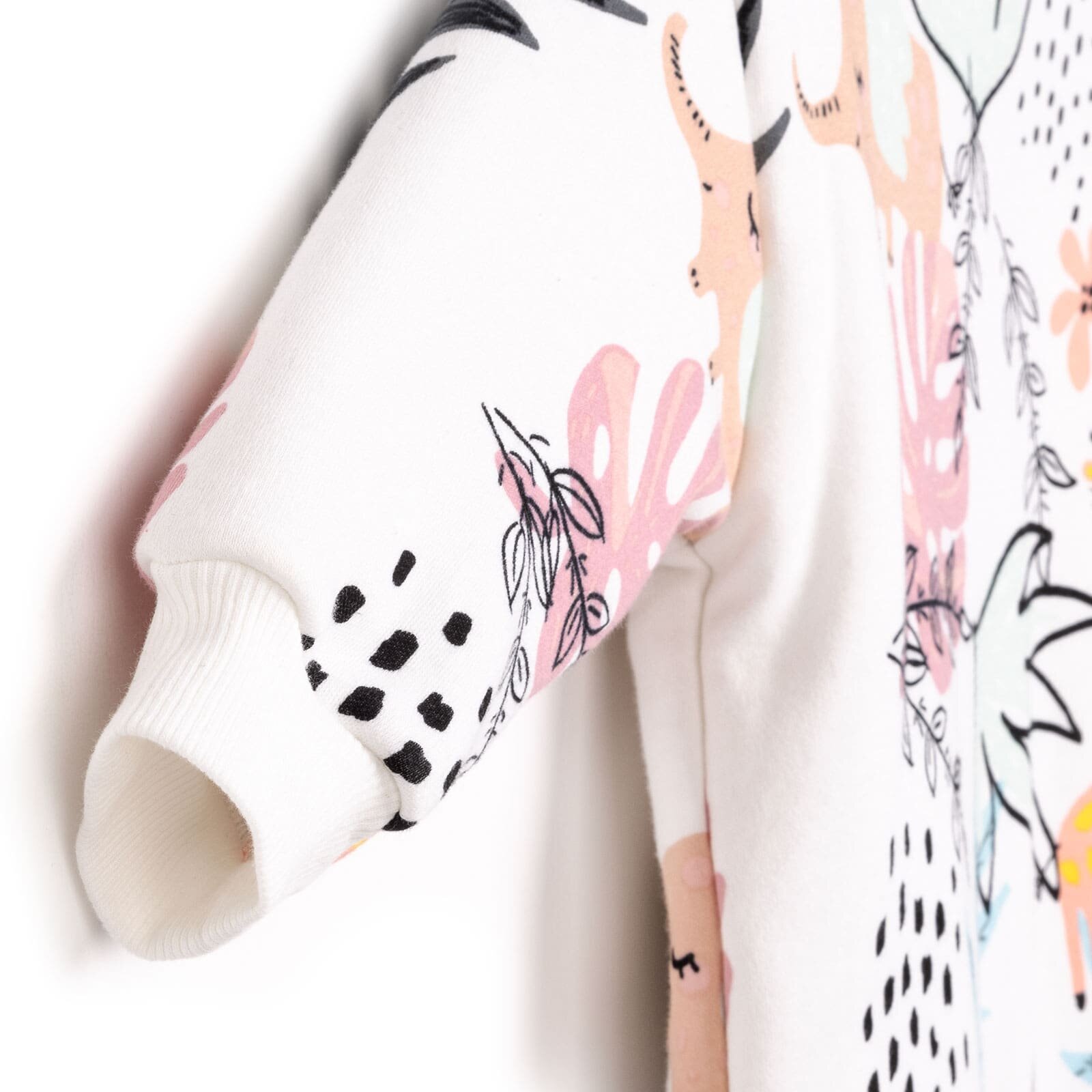 Kız Bebek Uyku Tulum İnterlok Fermuarlı 2,5 Tog Bisiklet Yaka Uzun Kol Ekru Kız Bebek Uyku Tulum İnterlok Fermuarlı 2,5 Tog Bisiklet Yaka Uzun Kol Ekru