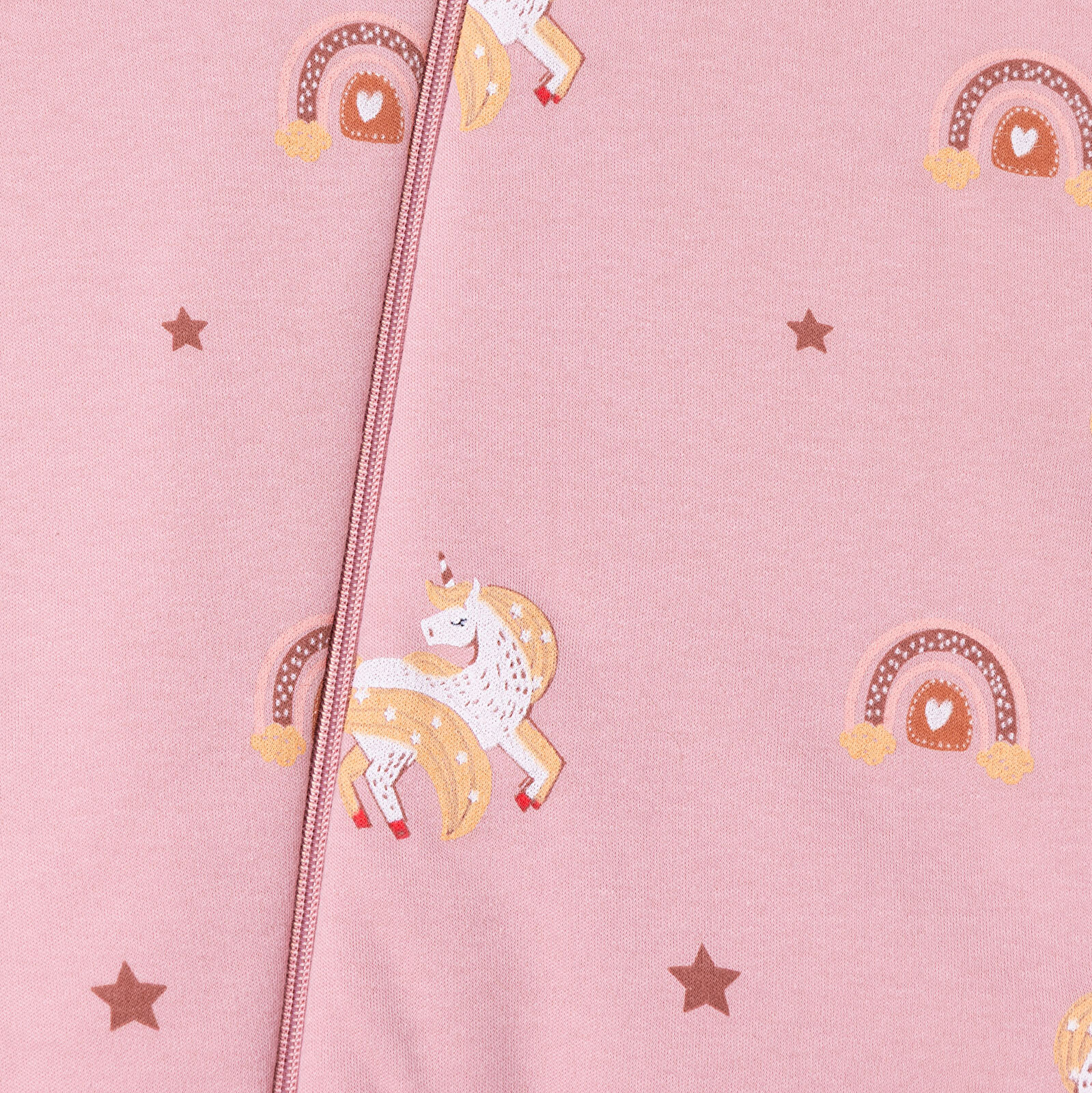 Kız Bebek Uyku Tulumu Fermuarlı 2.5 Tog Bisiklet Yaka Uzun Kol Patiksiz Paça