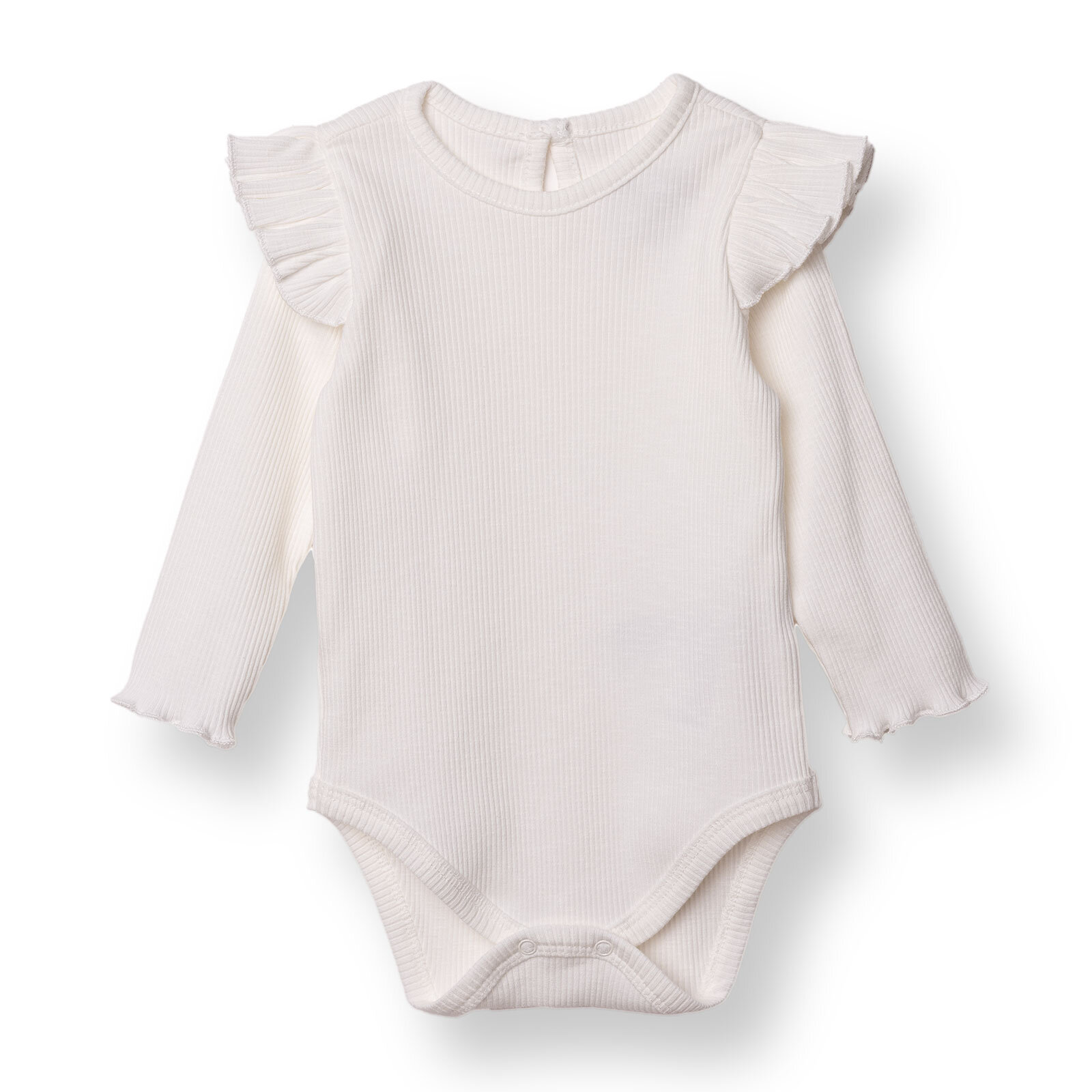 Kız Bebek Uzun Kol Body Bisiklet Yaka