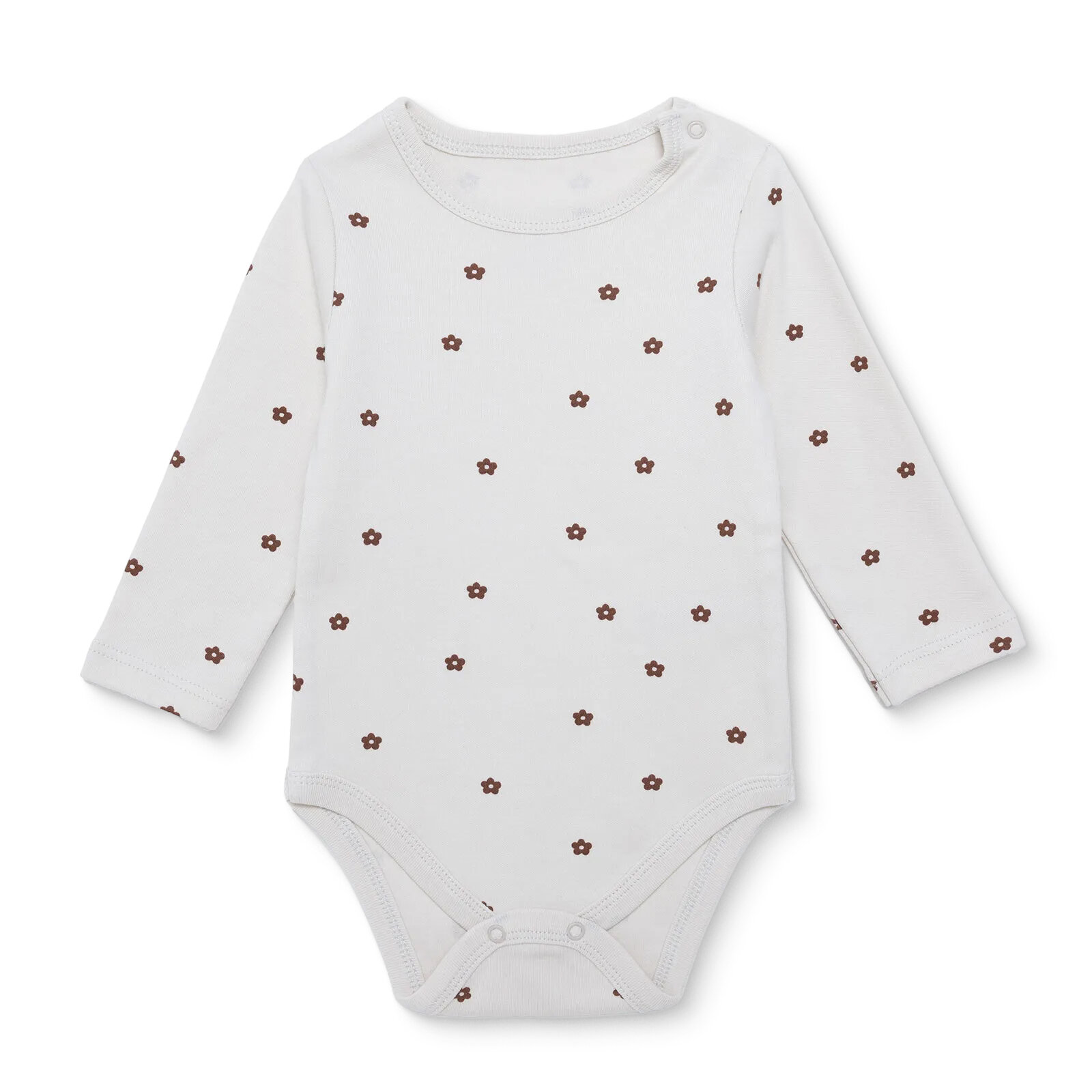 Kız Bebek Uzun Kol Body Çıtçıtlı Yaka Uzun Kol