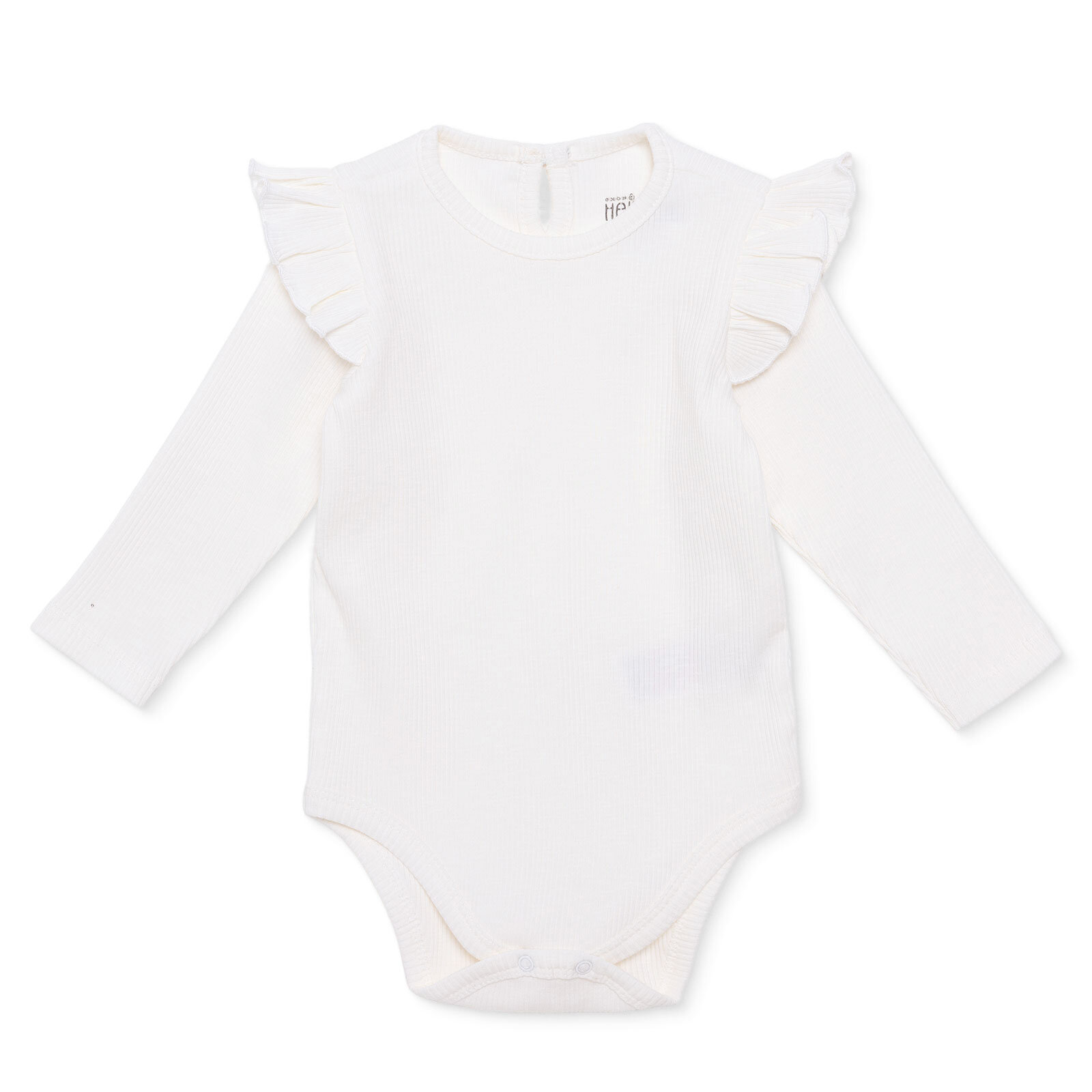 Kız Bebek Uzun Kol Body Fırfırlı Yaka Uzun Kol