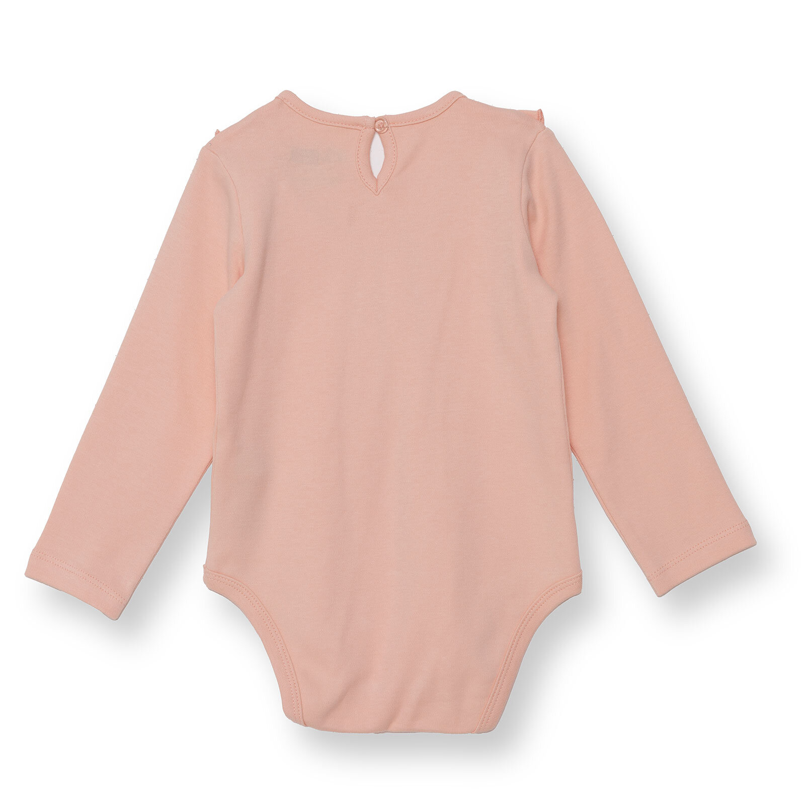 Kız Bebek Uzun Kol Body İnterlok Bisiklet Yaka Uzun Kol