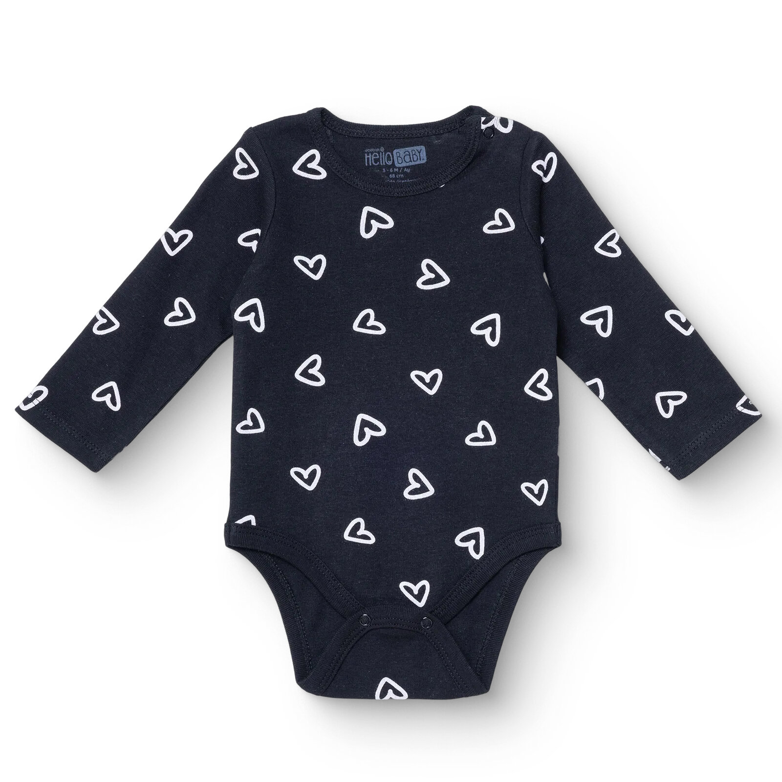 Kız Bebek Uzun Kol Body İnterlok Çıtçıtlı Yaka Uzun Kol