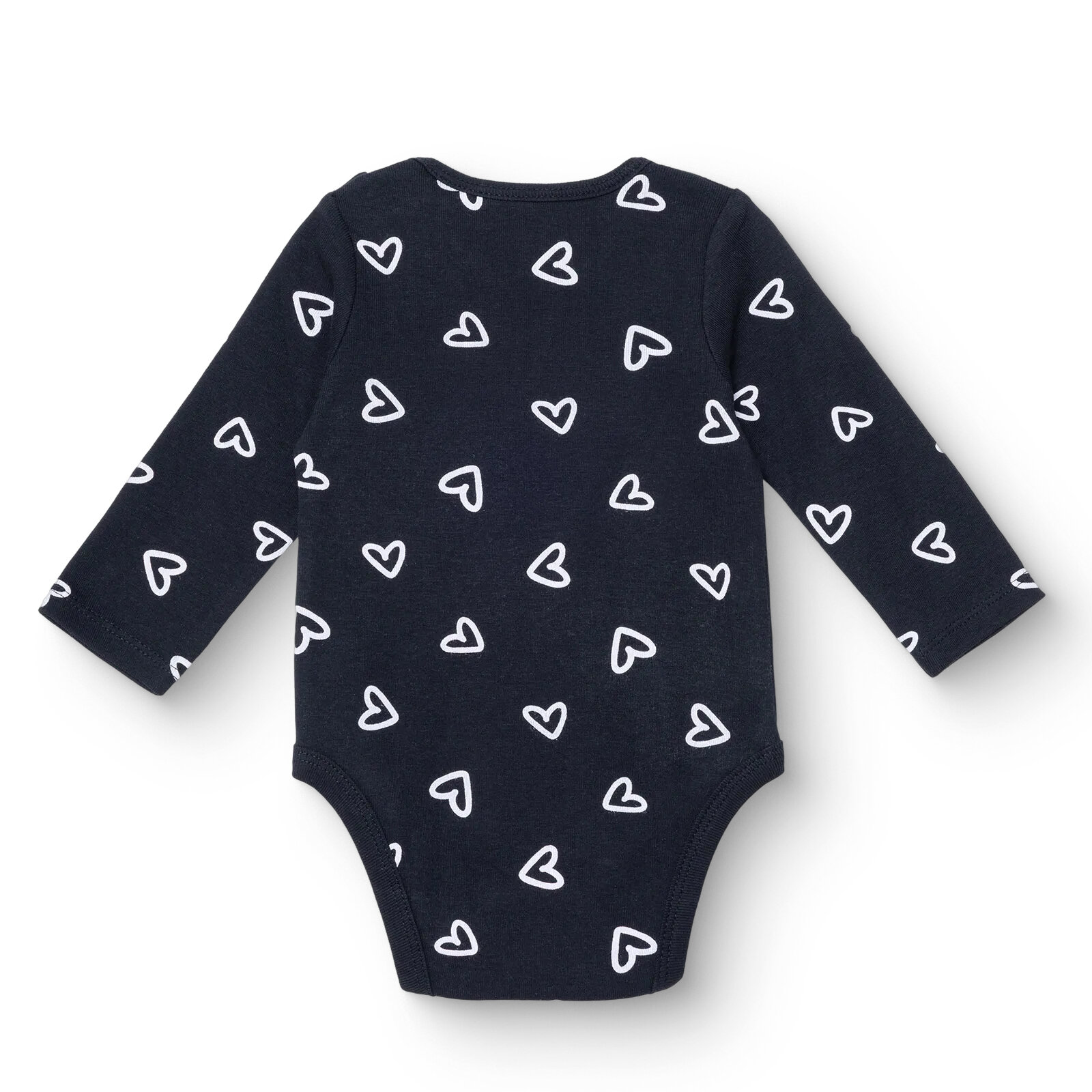 Kız Bebek Uzun Kol Body İnterlok Çıtçıtlı Yaka Uzun Kol