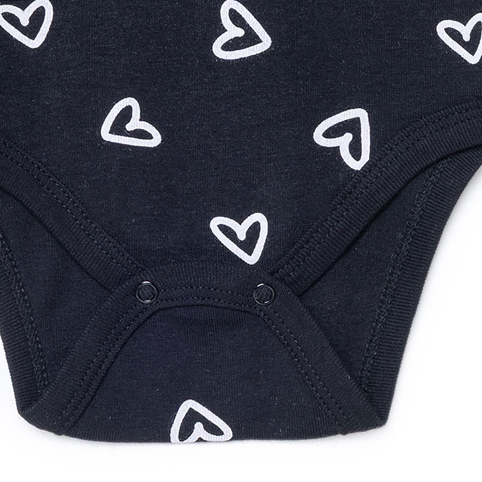 Kız Bebek Uzun Kol Body İnterlok Çıtçıtlı Yaka Uzun Kol