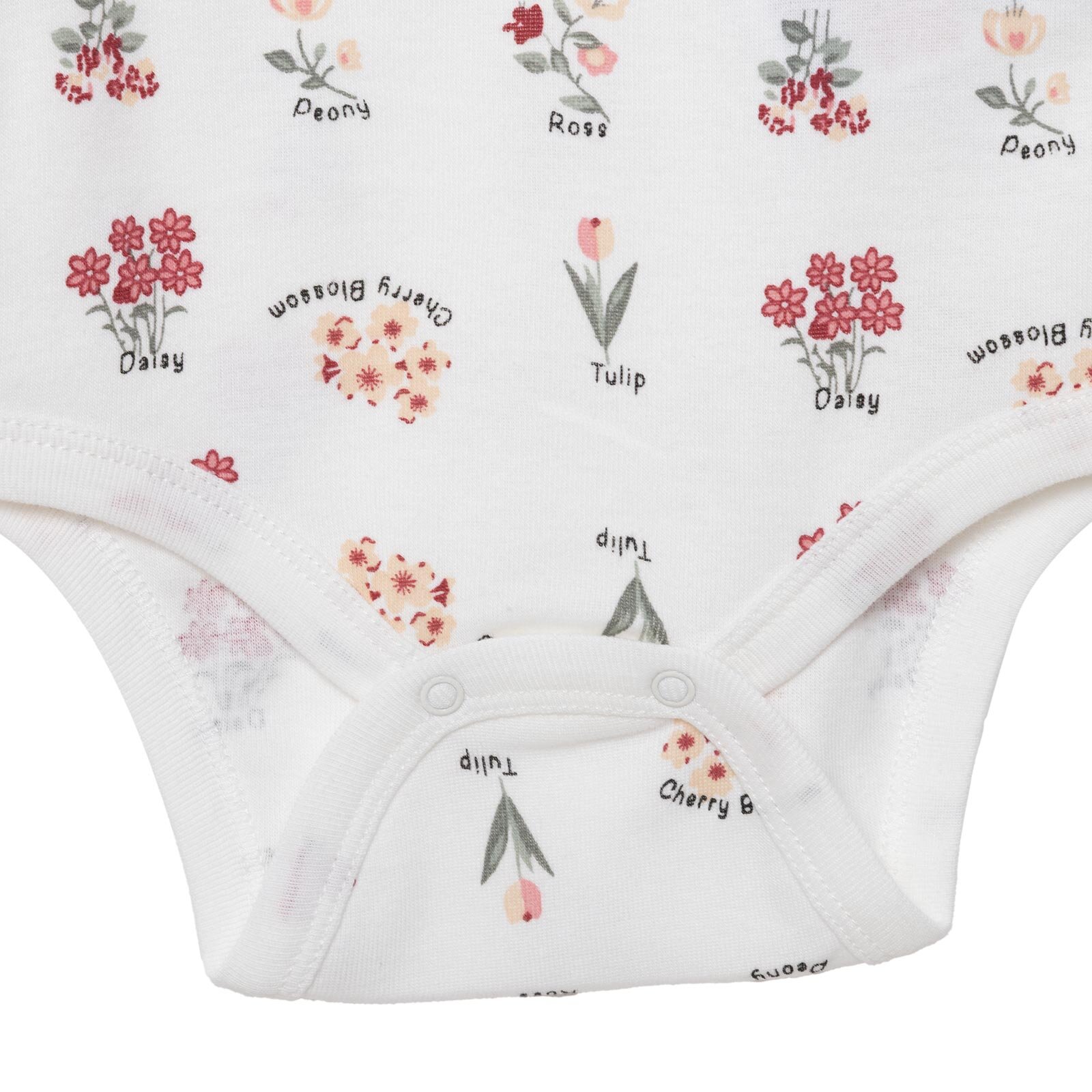 Kız Bebek Uzun Kol Body İnterlok Çıtçıtlı Yaka