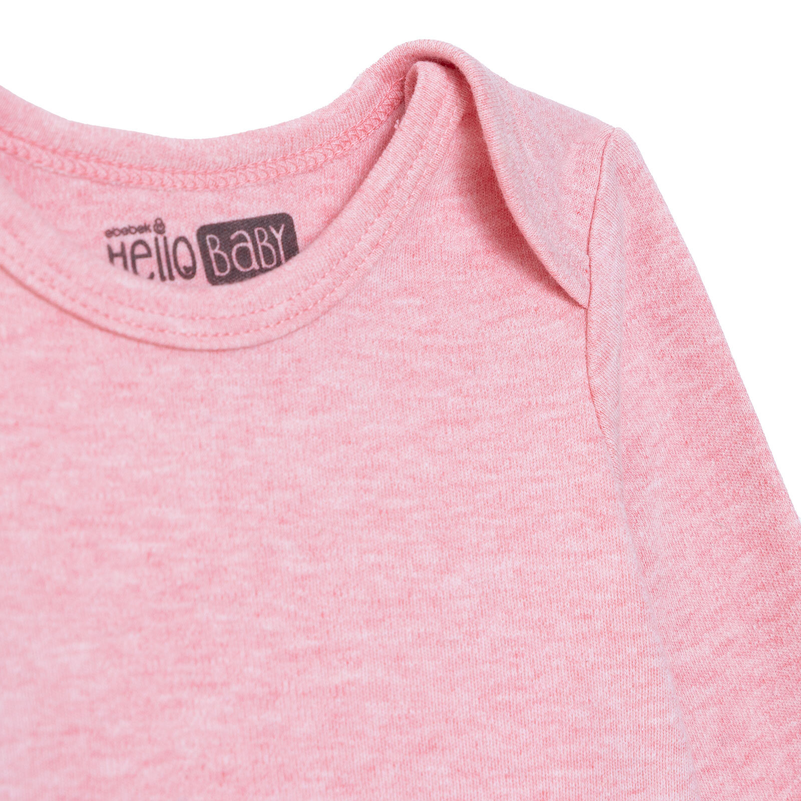 Kız Bebek Uzun Kol Body İnterlok Zarf Yaka Uzun Kol