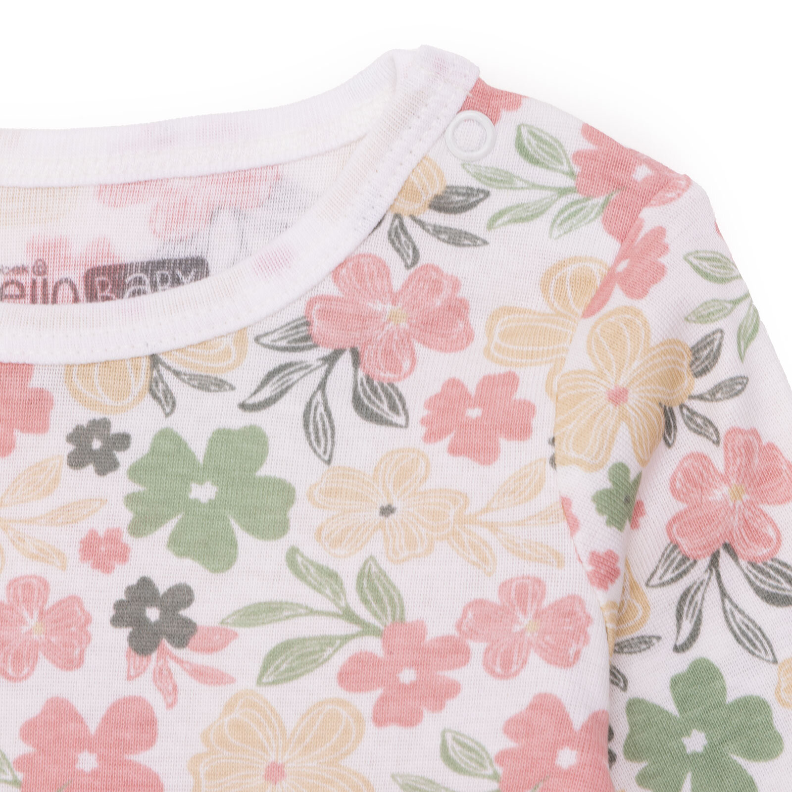 Kız Bebek Uzun Kol Body Ribana Çıtçıtlı Yaka Kız Bebek Uzun Kol Body Ribana Çıtçıtlı Yaka