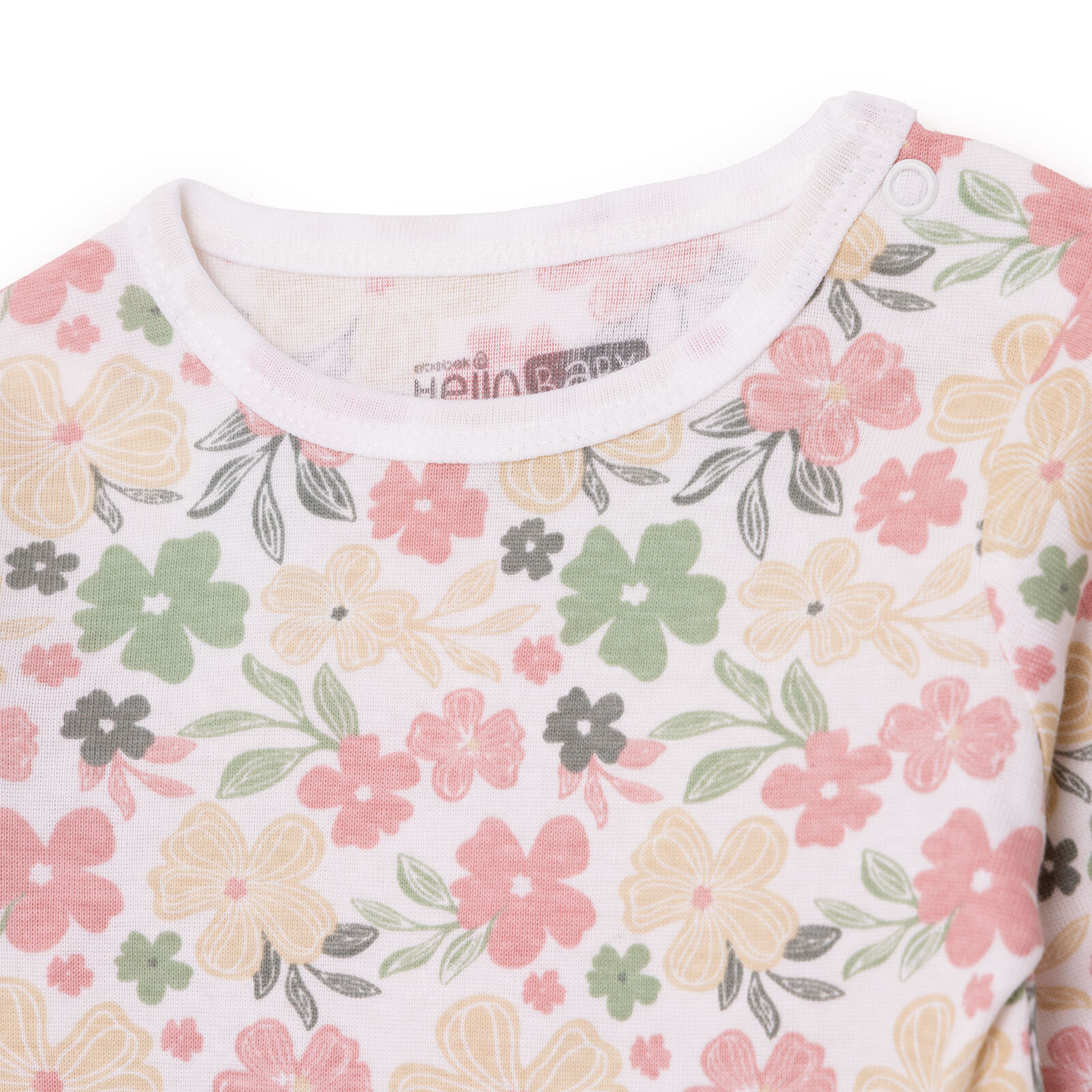 Kız Bebek Uzun Kol Body Ribana Çıtçıtlı Yaka Kız Bebek Uzun Kol Body Ribana Çıtçıtlı Yaka