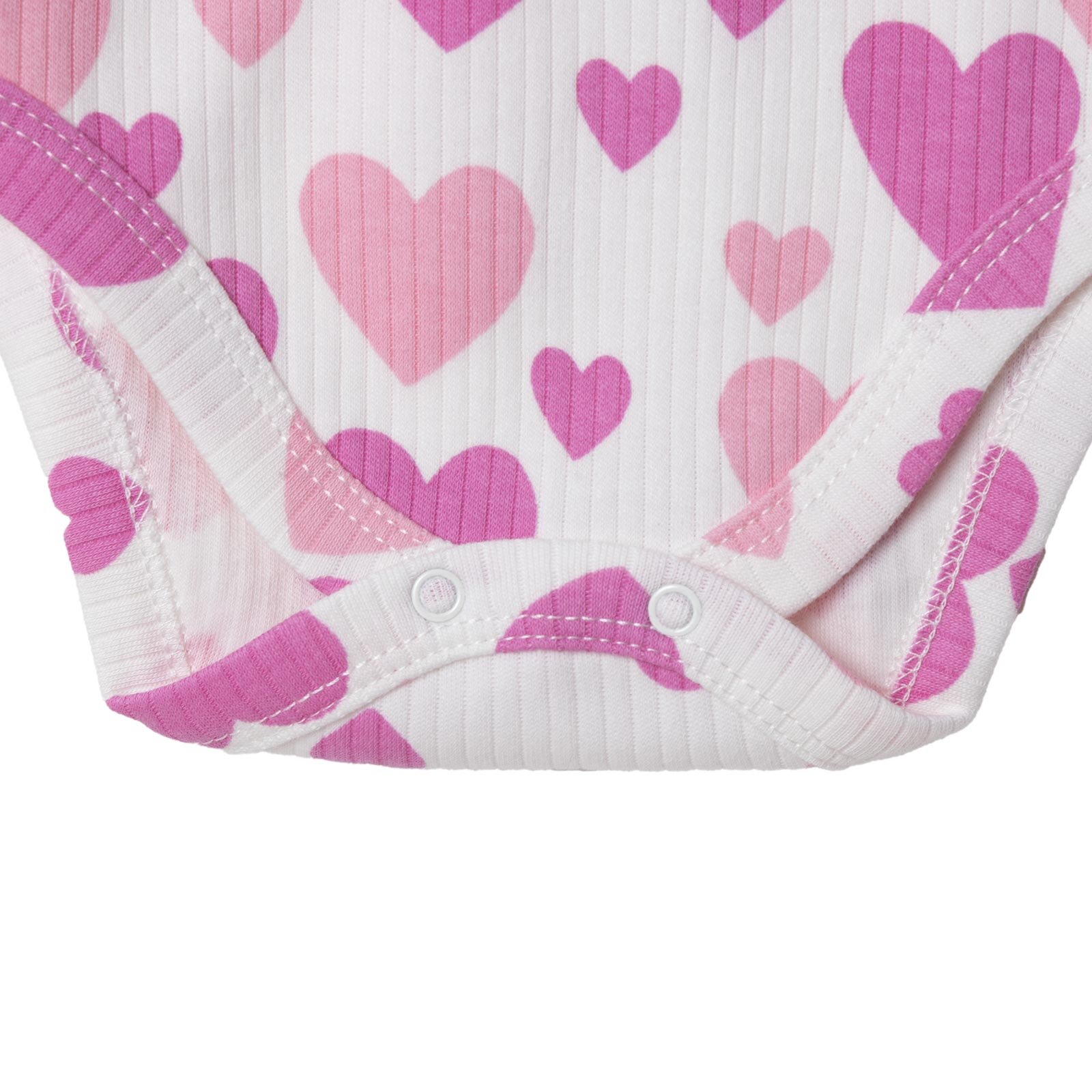 Kız Bebek Uzun Kol Body Ribana Zarf Yaka Uzun Kol