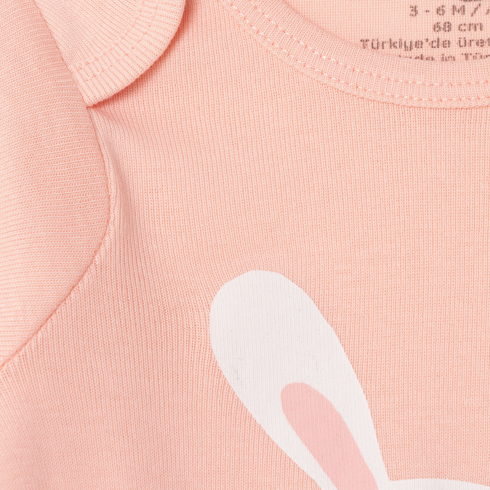 Kız Bebek Uzun Kol Body Ribana Zarf Yaka