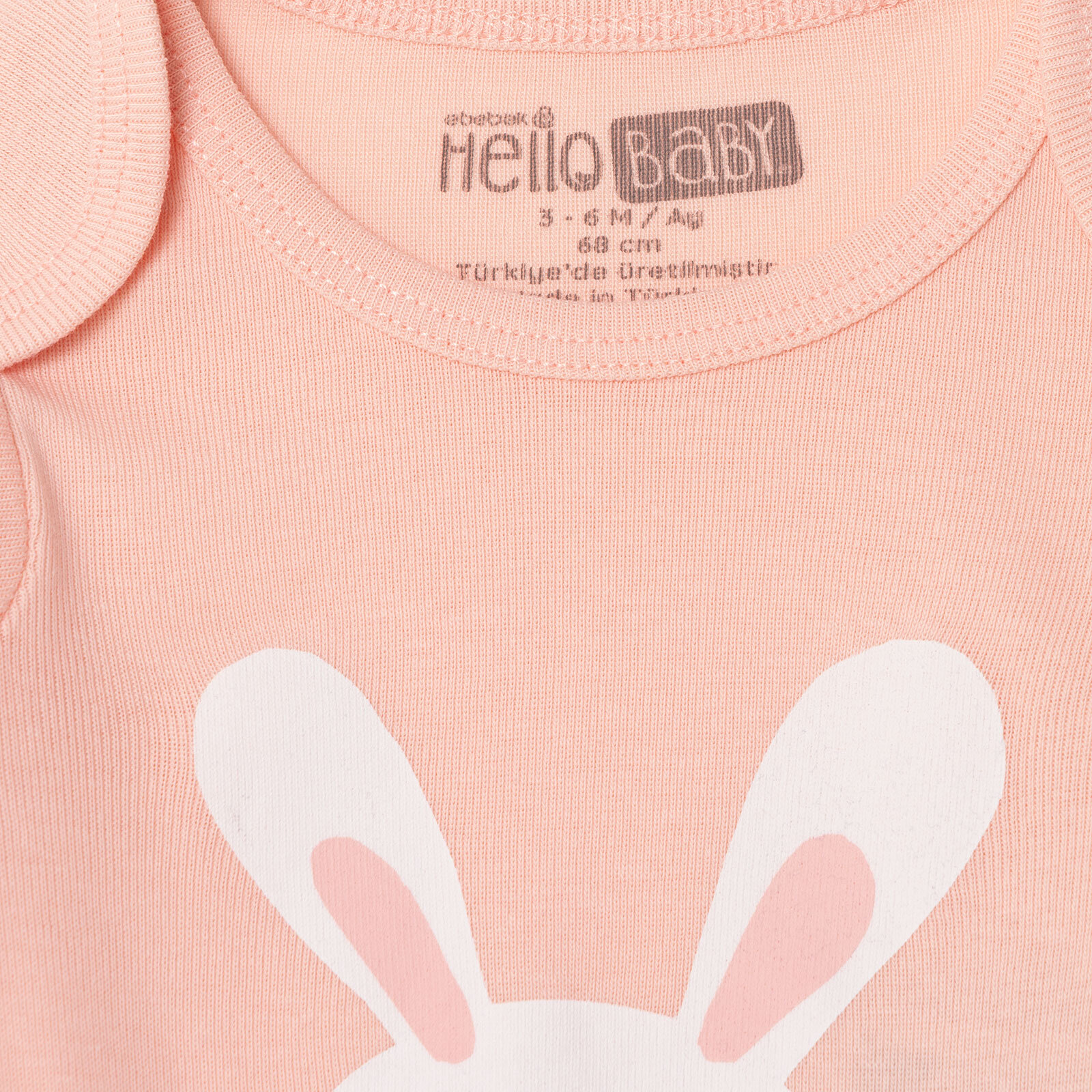 Kız Bebek Uzun Kol Body Ribana Zarf Yaka