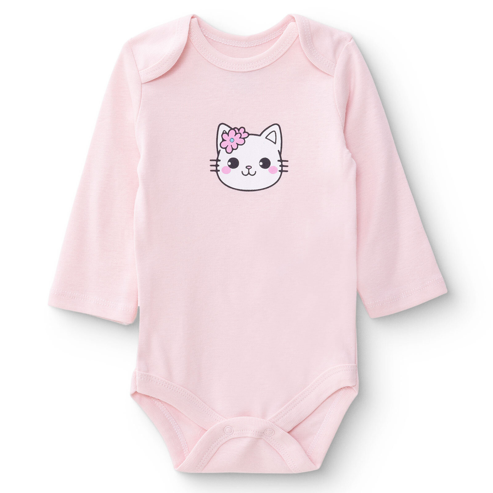 &nbsp;Kız Bebek Uzun Kol Body Zarf Yaka Uzun Kol Ribana Paça