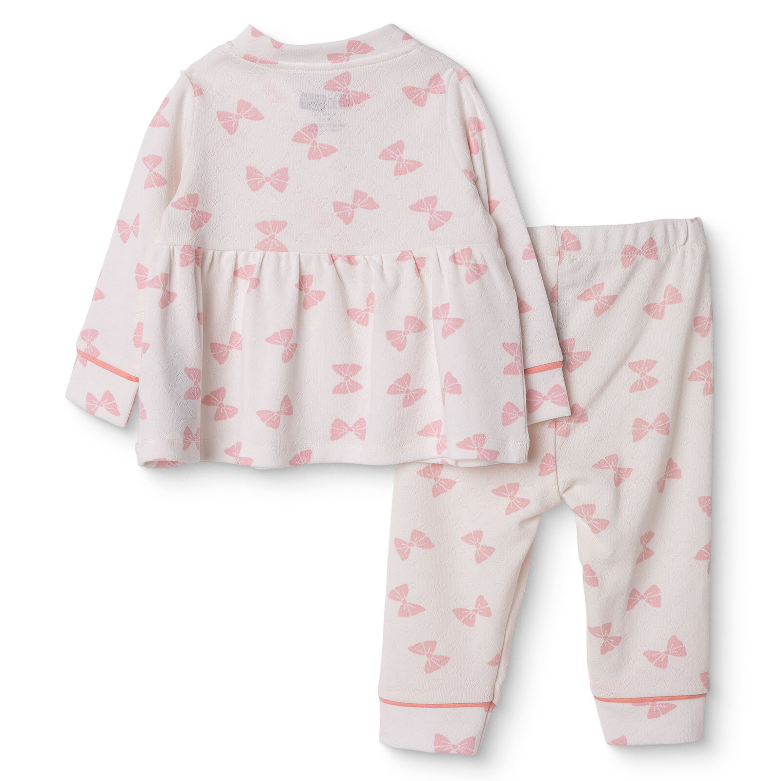 Kız Bebek Uzun Kol Pijama Takımı Gömlek Yaka Uzun Kol Reçme Paça Kız Bebek Uzun Kol Pijama Takımı Gömlek Yaka Uzun Kol Reçme Paça