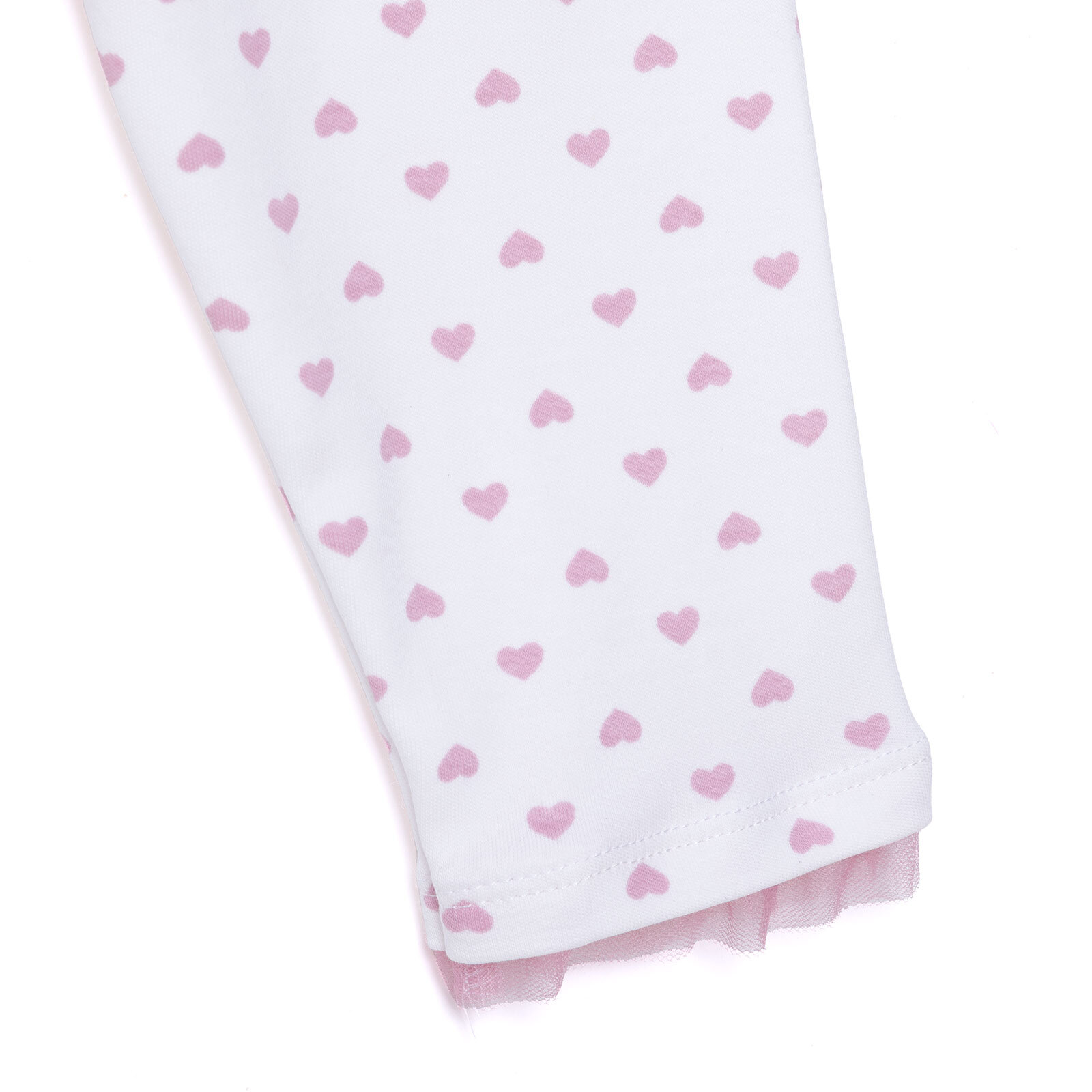 Kız Bebek Uzun Kol Pijama Takımı İnterlok Bisiklet Yaka Uzun Kol Reçme Paça